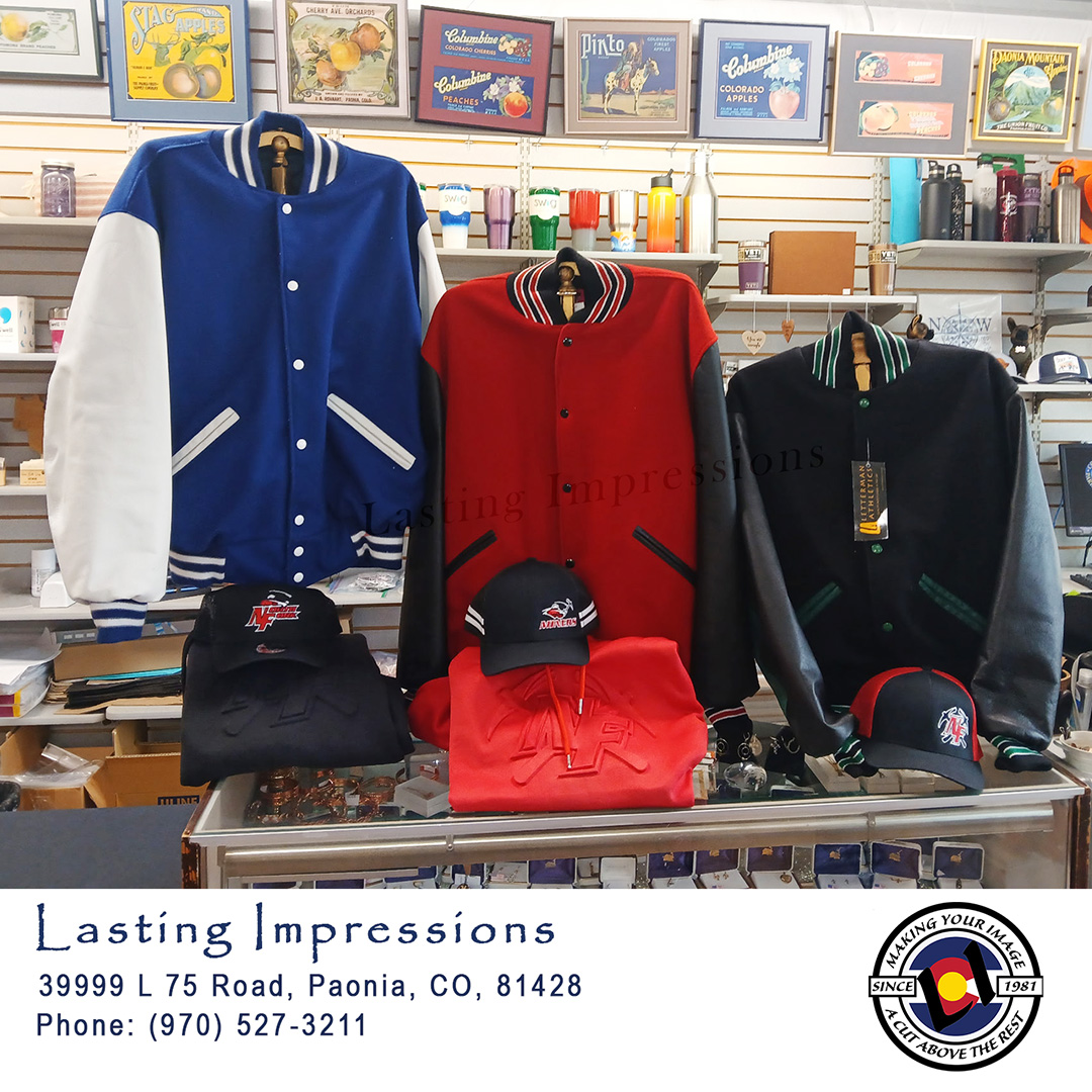 𝑵𝒐𝒘 𝑶𝒇𝒇𝒆𝒓𝒊𝒏𝒈 𝑳𝒆𝒕𝒕𝒆𝒓𝒎𝒂𝒏 𝑱𝒂𝒄𝒌𝒆𝒕𝒔 𝒂𝒕 𝑳𝒂𝒔𝒕𝒊𝒏𝒈 𝑰𝒎𝒑𝒓𝒆𝒔𝒔𝒊𝒐𝒏𝒔!🧥🔥
𝗦𝗸𝗶𝗽 𝘁𝗵𝗲 𝗰𝗵𝗲𝗮𝗽, 𝗼𝗻𝗲-𝘀𝗶𝘇𝗲-𝗳𝗶𝘁𝘀-𝗮𝗹𝗹 𝗼𝗽𝘁𝗶𝗼𝗻𝘀 𝗮𝗻𝗱 𝗯𝘂𝘆 𝗹𝗼𝗰𝗮𝗹 𝘄𝗶𝘁𝗵 𝗰𝗼𝗻𝗳𝗶𝗱𝗲𝗻𝗰𝗲.
At Lasting Impressions, every jacket is:
✔️ Professionally sized in-store for the perfect fit
✔️ Made with quality materials that last (and won’t fall apart)
✔️ Built to grow with your child
✔️ Fully customizable patches, lettering, and more done right
We’ve had customers come in with lower-quality jackets from elsewhere asking for repairs or patches, but unfortunately, those materials often don’t hold up, and we can’t work on them.
👉 𝐖𝐡𝐞𝐧 𝐲𝐨𝐮 𝐢𝐧𝐯𝐞𝐬𝐭 𝐢𝐧 𝐚 𝐣𝐚𝐜𝐤𝐞𝐭 𝐟𝐫𝐨𝐦 𝐮𝐬, 𝐲𝐨𝐮’𝐫𝐞 𝐠𝐞𝐭𝐭𝐢𝐧𝐠 𝐬𝐨𝐦𝐞𝐭𝐡𝐢𝐧𝐠 𝐦𝐚𝐝𝐞 𝐭𝐨 𝐥𝐚𝐬𝐭 𝐚𝐧𝐝 𝐦𝐚𝐝𝐞 𝐭𝐨 𝐫𝐞𝐩𝐫𝐞𝐬𝐞𝐧𝐭 𝐲𝐨𝐮𝐫 𝐂𝐡𝐢𝐥𝐝 𝐭𝐡𝐞 𝐫𝐢𝐠𝐡𝐭 𝐰𝐚𝐲.
Stop in and get started today and let’s create something they’ll be proud to wear for years.
𝐋𝐚𝐬𝐭𝐢𝐧𝐠 𝐈𝐦𝐩𝐫𝐞𝐬𝐬𝐢𝐨𝐧𝐬
39999 L 75 Road
Paonia, CO 81428
Open: Tuesday - Friday 9 a.m. - 3 p.m.
Saturday 9 a.m. - 12 noon
Closed: Sunday and Monday
Lasting Impressions
39999 L 75 Rd, Paonia, CO
📞 Call today: 970-527-3211
𝗦𝗛𝗢𝗣 𝗟𝗢𝗖𝗔𝗟!🥰