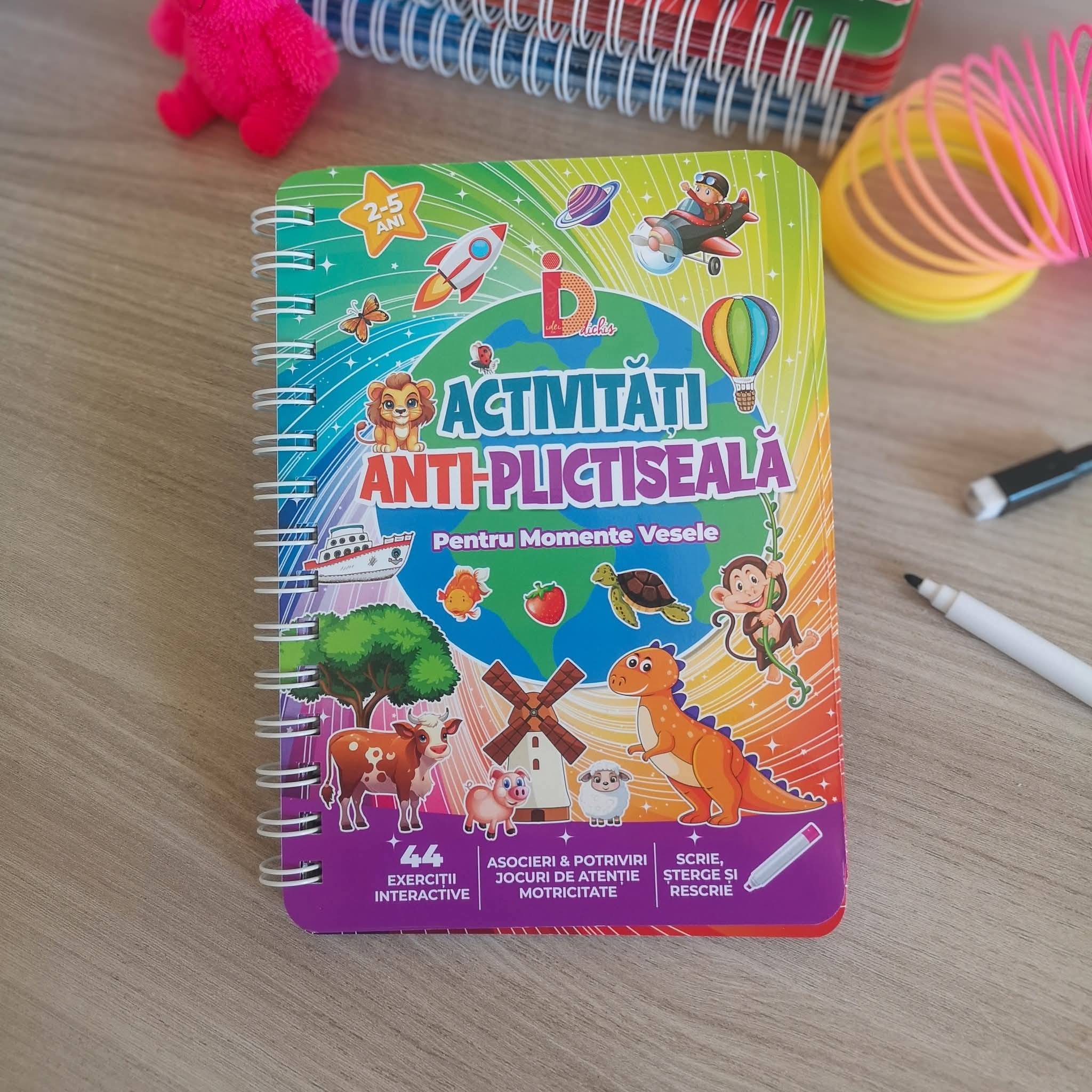 Zilele în care nu putem ieși afară pot deveni ușor… haotice 😅
Dar pot fi și pline de joacă și învățare.
Caietul „Activități Anti-Plictiseală” este creat pentru copii 2–5 ani și transformă plictiseala în activitate utilă și distractivă.
✔️ potriviri și asocieri
✔️ labirinturi și jocuri de atenție
✔️ exerciții de motricitate fină
✔️ unește punctele și descoperă imagini
✨ Paginile sunt reutilizabile – scrie, șterge și reia activitățile ori de câte ori vrei
💚 Format A5 – ușor de luat oriunde
💚 Ideal pentru acasă sau deplasări
👉 Comandă aici:
https://www.ideicudichis.ro/product-page/activitati-anti-plictiseala-pentru-momente-vesele