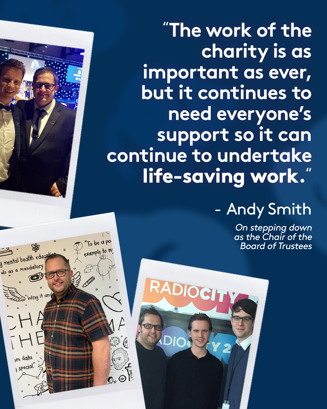 📣Thank you Andy!! 📣
After 10 years of dedicated service, including the last five as Chair, Professor Andy Smith will be stepping down from his role as Chair of the Board of Trustees at Chasing the Stigma and chairing his last ever board meeting before passing on the baton.
Under his leadership, guidance, and belief in our mission, we have grown from a single idea into one of the UK’s most important mental health resources. 💙
Our CEO & Founder Jake Mills said, "His impact on the charity, our team, and the countless people we support every day cannot be overstated. On a personal level, I will always be grateful for the support Andy has shown me along the way, and while he will be sorely missed as Chair, I know his encouragement will remain with us as we continue to build on his legacy."
#ChasingtheStigma #BoardofTrustees #CharityBoard #HubofHope