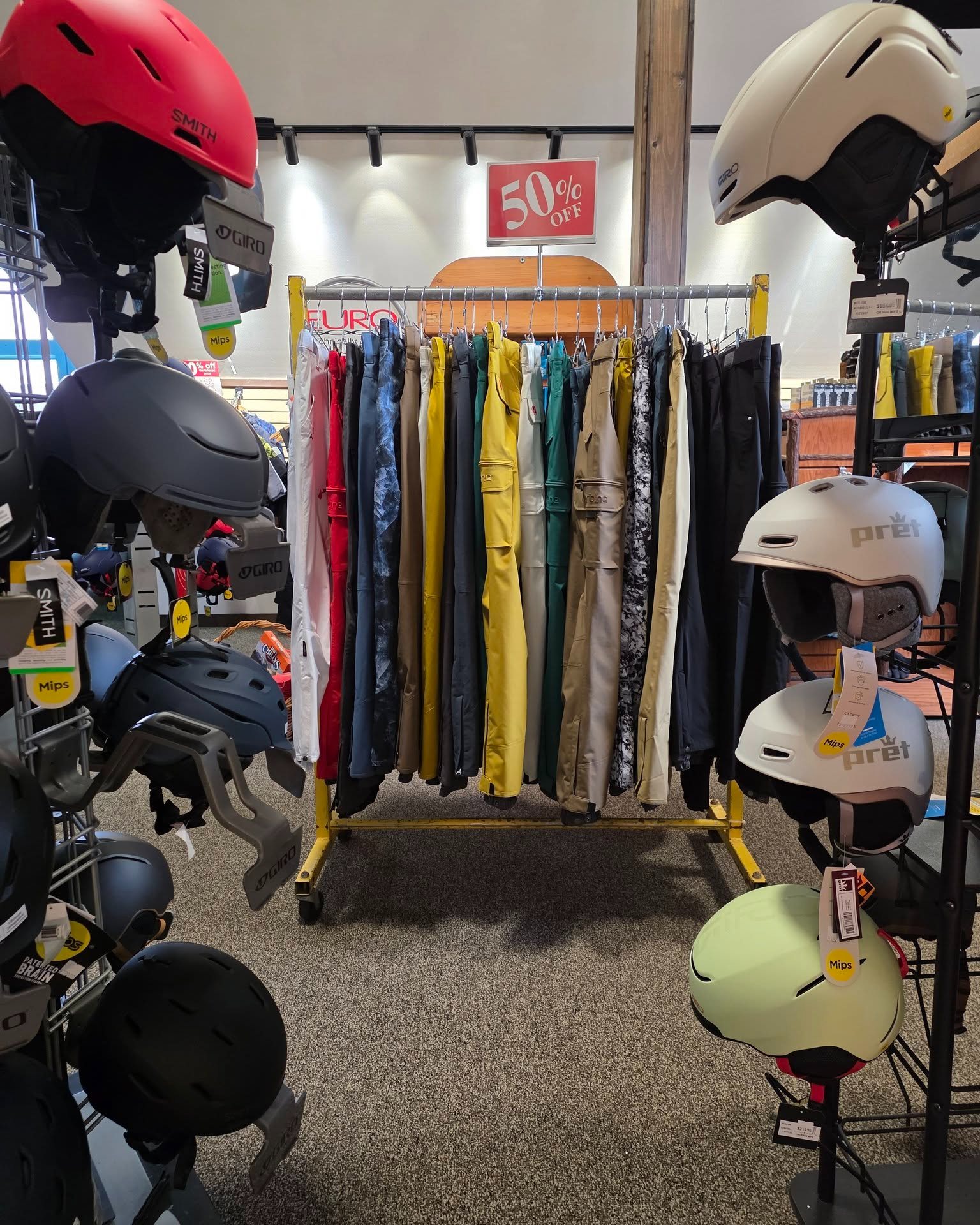 Ski season clearance is here, and we have deep discounts on winter gear, apparel, and more, both upstairs and down. Come in before the good stuff walks out the door. Help us make room for Spring.