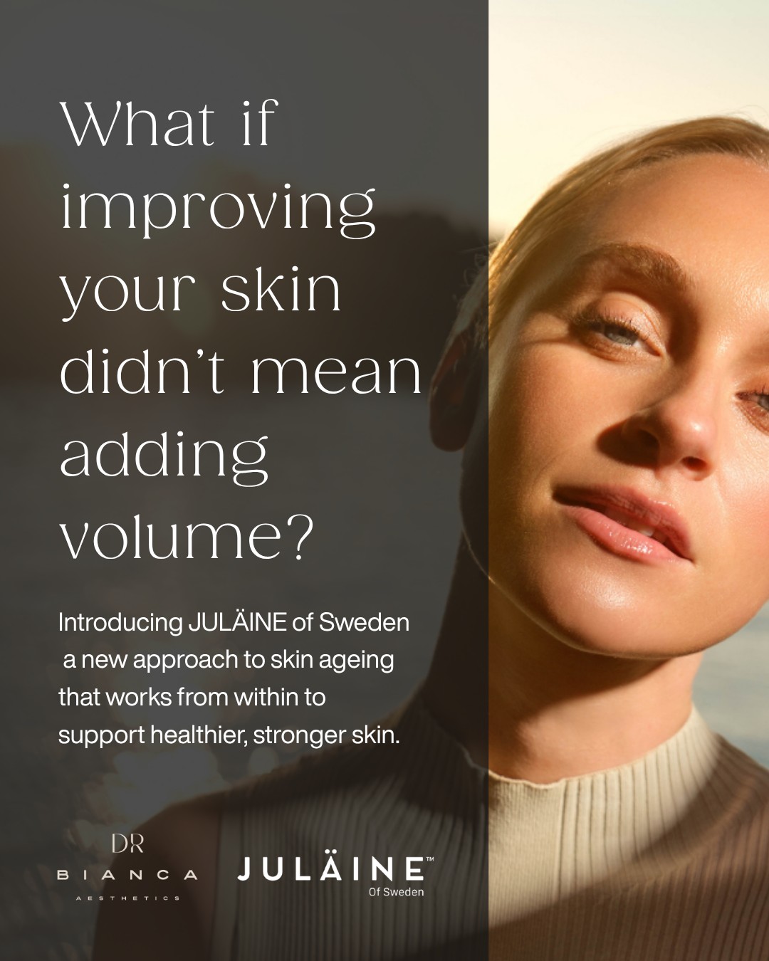 Something exciting is arriving in clinic very soon🙌🏼✨
We will soon be launching JULÄINE of Sweden - a treatment that takes a very different approach to skin ageing.
Unlike traditional fillers, JULÄINE isn’t designed to add volume. Instead, it stimulates your skin’s natural collagen production. Over time this helps improve firmness, elasticity and overall skin quality in a way that looks incredibly natural. For patients who want healthier, stronger skin rather than obvious change, this is a very exciting option.
If you’d like to be among the first to hear when JULÄINE launches, send a message or book a consultation to join the early access list🤍