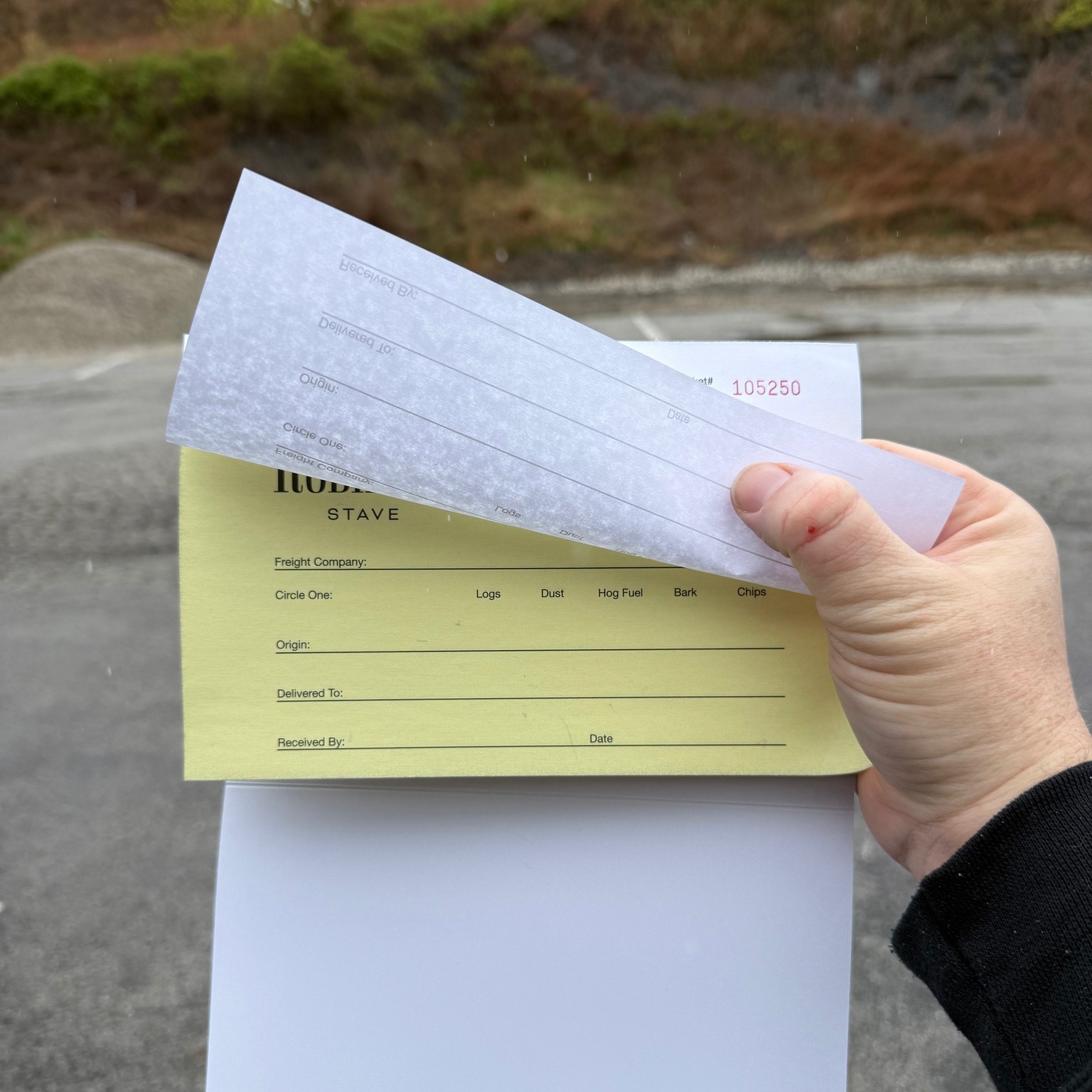 Here's an example of 2PT forms I have designed for a local business- they are numbered in sets of 50 and have a cardboard slip to tuck behind the set you are using.
.
Email me at rick@mullenixdesign to get yours started today!