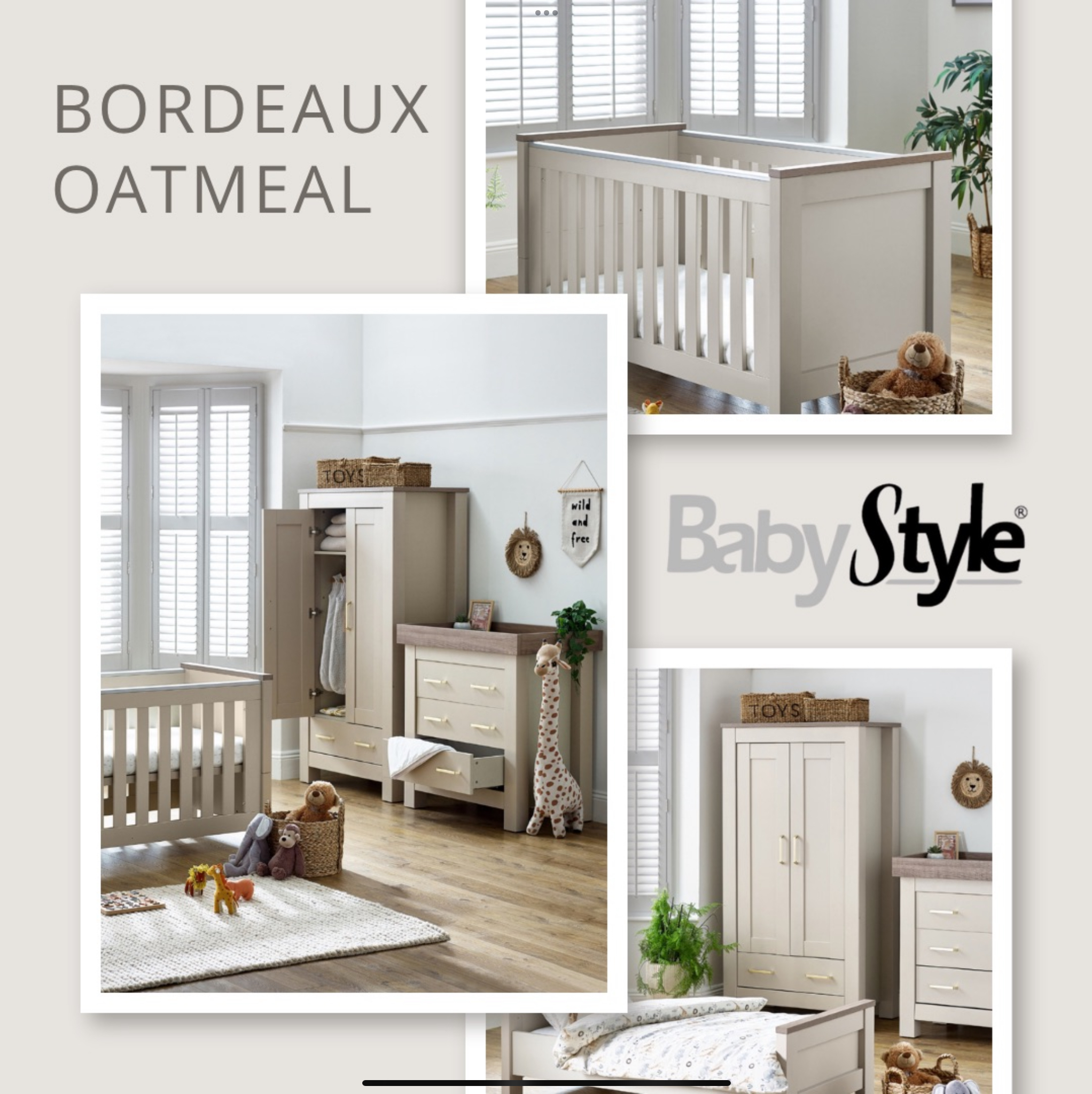 Soft, soothing, and effortlessly stylish — the Bordeaux Oatmeal nursery collection creates a calm and cozy space for your little one 🤍 With its warm neutral tones, timeless design, and beautifully crafted pieces, it brings both comfort and elegance to every corner of the room. A perfect blend of function and style for those precious early years ✨ @babystyleuk