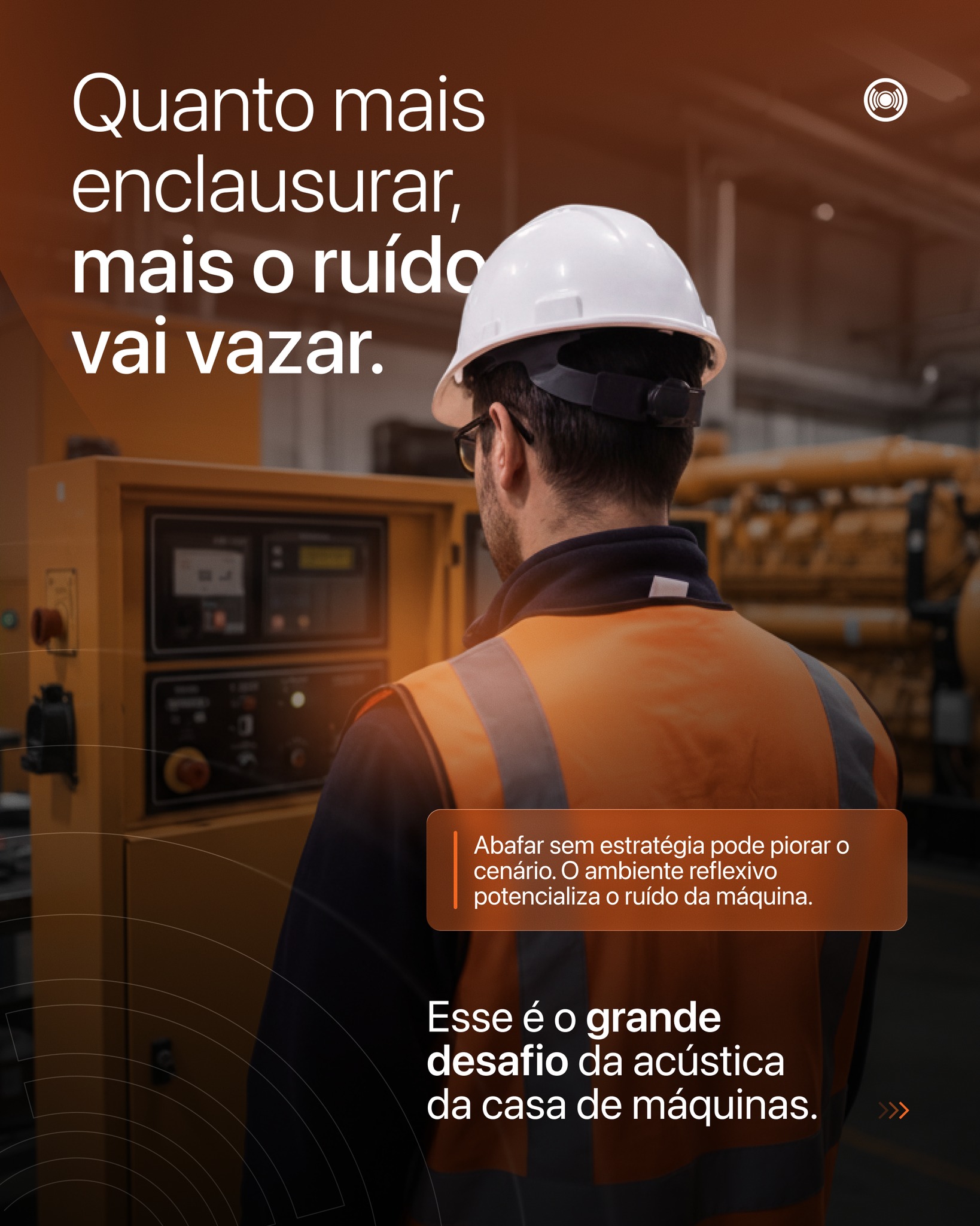 Eficiência acústica nasce quando o projeto parte de diagnóstico, mede cenários reais, prevê desempenho e considera a operação como variável central, não como obstáculo. Não se trata apenas de reduzir ruído, mas de garantir conformidade, conforto no entorno e durabilidade da solução.
Quando há cálculo, estratégia e compatibilização entre arquitetura e uso, o resultado deixa de ser paliativo e passa a ser previsível. A função primordial do ambiente projetado deve ser garantida, assim como um bom resultado acústico. E previsibilidade, em acústica, é o que separa improviso de desempenho.