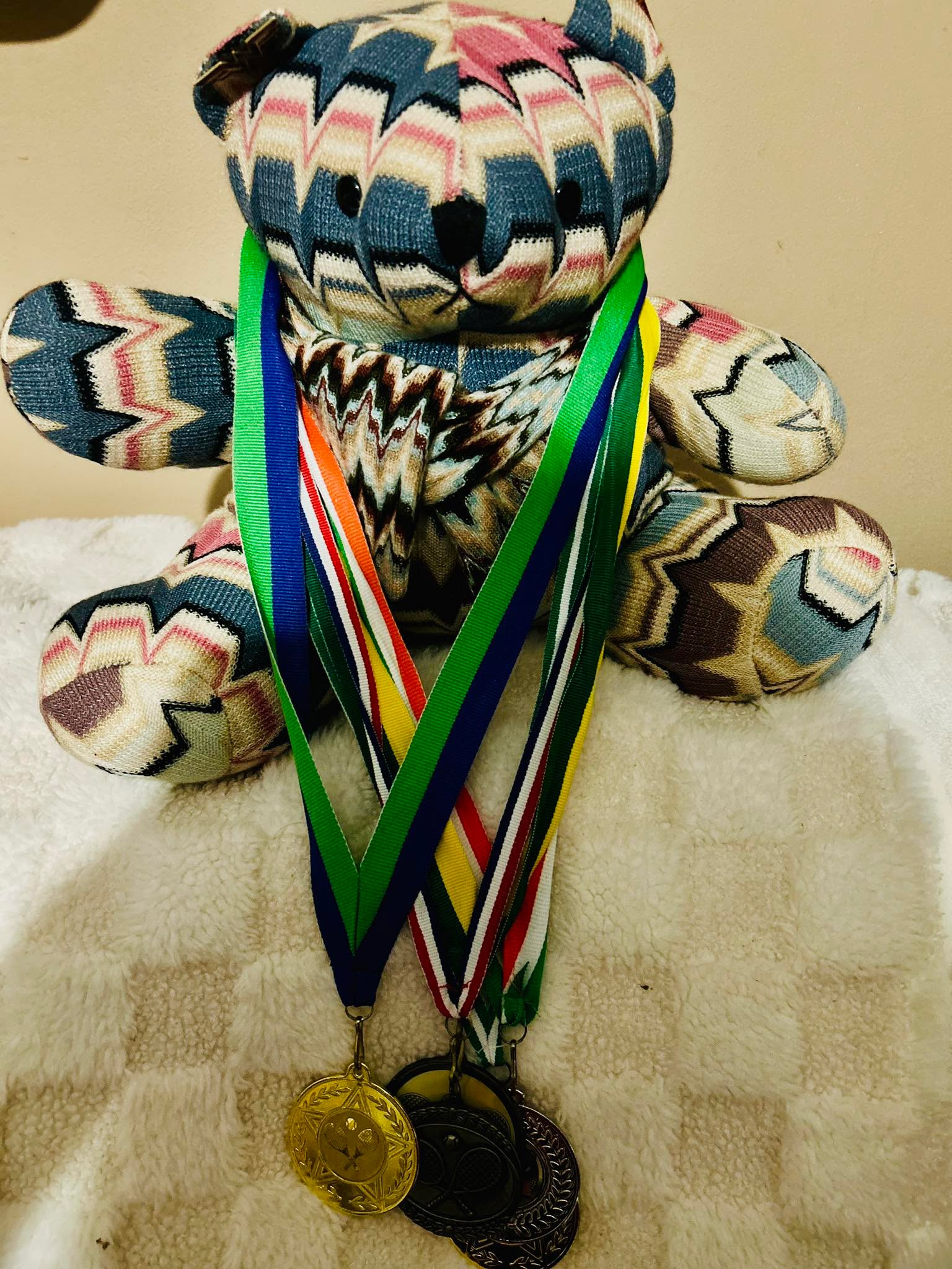 Yay! Another win at our club social tournament. So far my medal count is 5! In thought I only had 4.