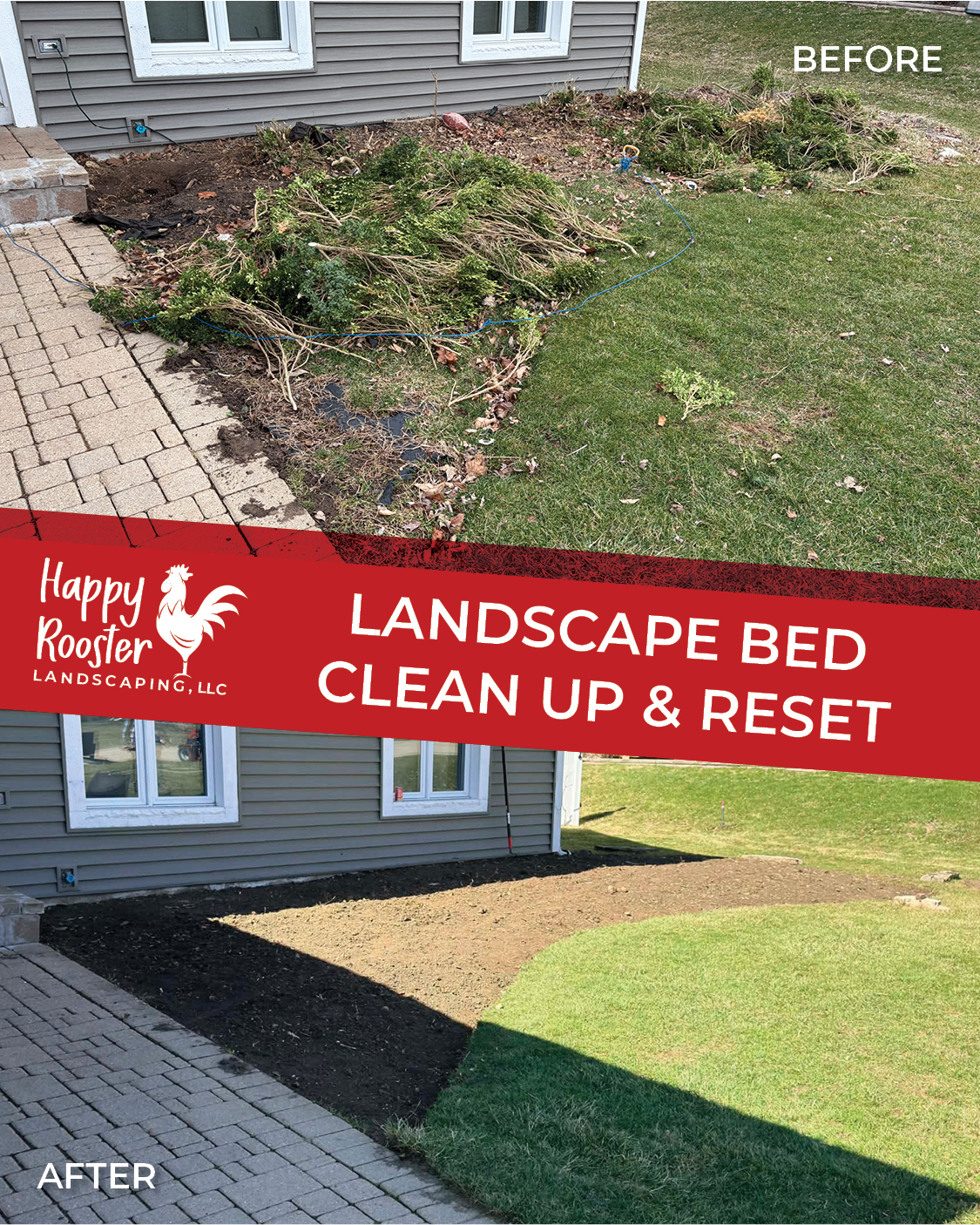 Starting off the 2026 season strong with a fresh bed clean-out
This one’s getting prepped and ready for new landscaping, and it’s always amazing what a clean slate can do for a space.
If your beds are feeling overgrown or ready for a refresh, now’s a great time to get on the schedule. Spring spots always fill up quicker than expected.
We’re now booking all spring services—feel free to reach out anytime for a free, no-pressure estimate! 224-808-4353
HappyRoosterLandscaping.com
#FromWildToWow #HuntleyIL #SupportLocal #CurbAppeal #YardTransformation #happyrooster #happyroosterlandscaping #smallbusiness