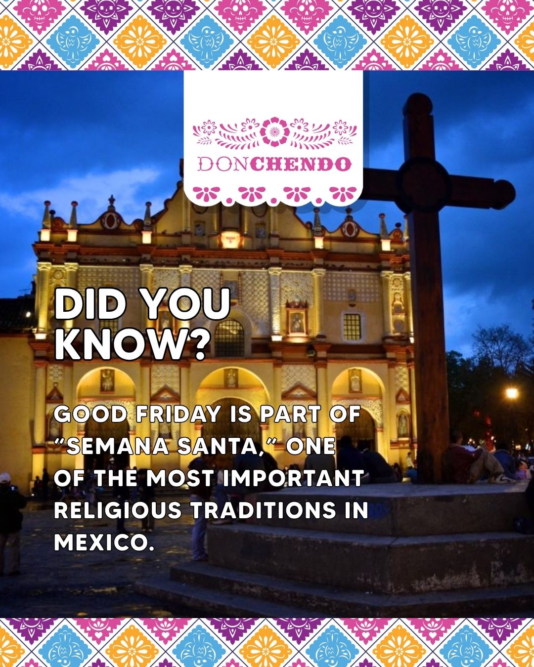 In Mexico, Good Friday is observed during Semana Santa, a week of religious traditions, processions, and community gatherings.
✝️ Many towns hold reenactments of the Passion of Christ, with one of the most famous taking place in Iztapalapa, where thousands of people participate every year.
During this time, many families also prepare traditional meat-free dishes and gather to reflect and spend time with loved ones. Wishing everyone a peaceful Good Friday. ✨
🚨 We are open today, regular hours 🚨
.
.
.
#GoodFriday #SemanaSanta #MexicanTraditions #MexicanCulture #HolyWeek #MexicoTraditions #DonChendo #DonChendoMexicanProducts #TasteOfMexico #MexicanCommunity #ViernesSanto #LatinCulture #HolyWeek #MexicanosEnVancouver