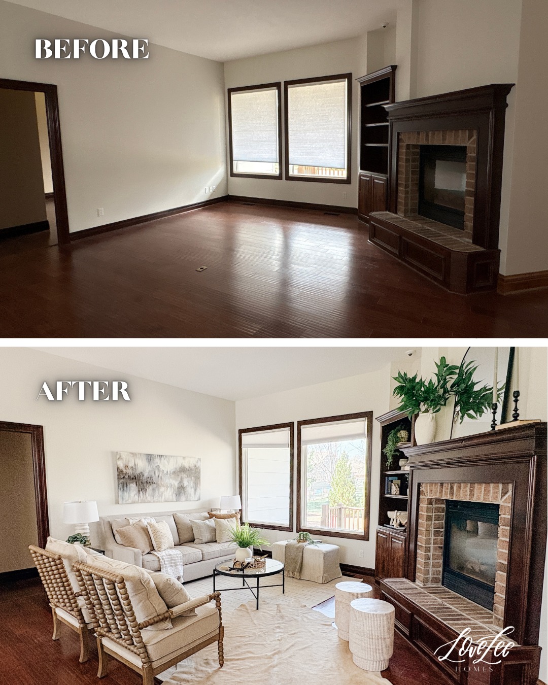 Transforming a dark, awkward space into a warm, inviting home is what we do best ✨ Staging helps buyers see the true potential of a home, turning confusion into clarity and shadowy corners into cozy, livable spaces. Check out this before and after to see the difference staging can make!
#HomeStaging #BeforeAndAfter #stagingsells #stagingsellshomes #ictrealestate