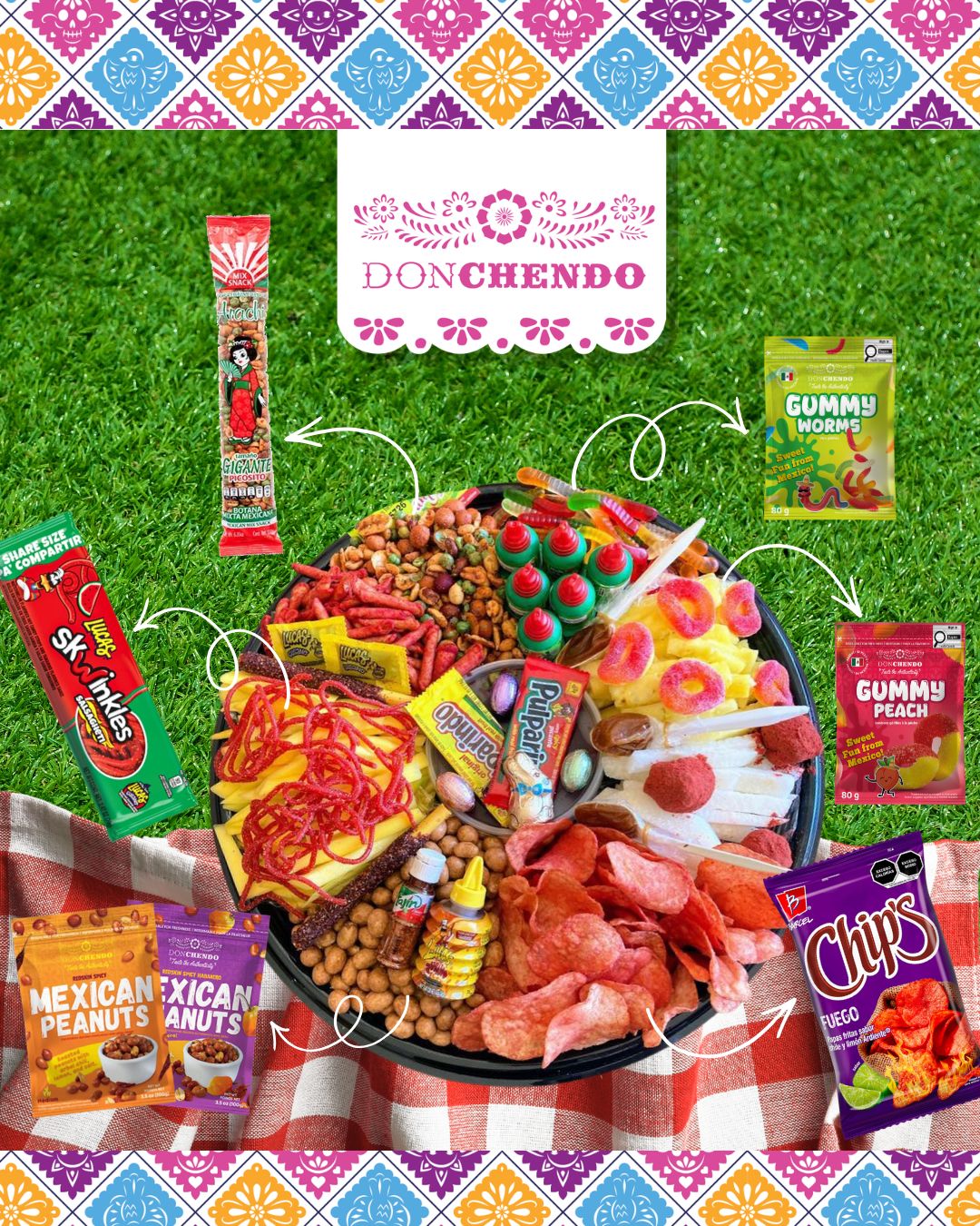 🌞🥳 Snack like a pro! Build your perfect Mexican snack tray with all your favorite peanuts, chips, candy, gummies and anything else you want! 🍬🥜
Grab everything at Don Chendo and make your next picnic or gathering extra tasty.
.
.
.
#DonChendo #MexicanSnacks #SnackBoard #PicnicVibes #MexicanFlavors #SnackGoals #BurnabyEats #ShopMexican #SnackTime #FlavorsOfMexico #SummerSnack #SpringIsHere #MexicanosEnVancouver
#DonChendoMP #SoccerVancouver #BurnabyLake