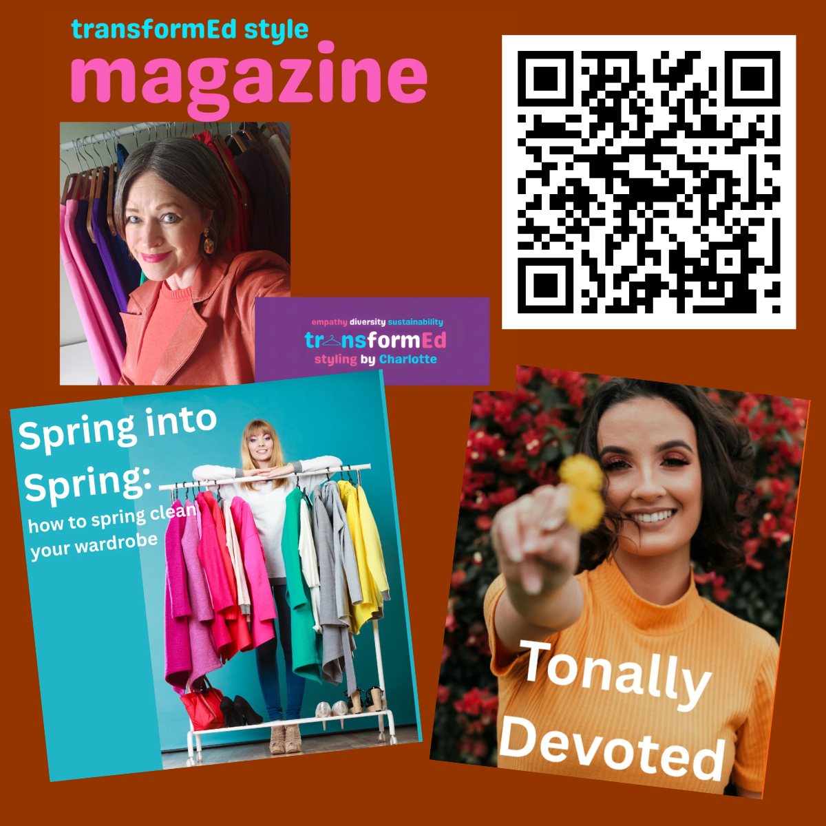 Old threads... new idea!
In this week's transformEd style magazine, I'm sharing something new... for something old! If you* have (initially just a couple of) clothing items or accessories you'd like to sell or pass on to someone else, I can advertise these in a future issue and on my social media channels. Once interest is shown, I'll pass on contact details for you and the buyer to arrange payment, postage, collection or delivery between you. Most of my 300+ subscribers are based in East or North Yorkshire.
This week's articles are
Spring into Spring - all about spring cleaning your wardrobe
Tonally Devoted - with a a focus on three colours for your wellbeing
*Open to transformEd style magazine subscribers only. Sign up via QR code or link in bio.
#personalstylisthull #stylemagazine #SustainableFashion #sustainablestyle