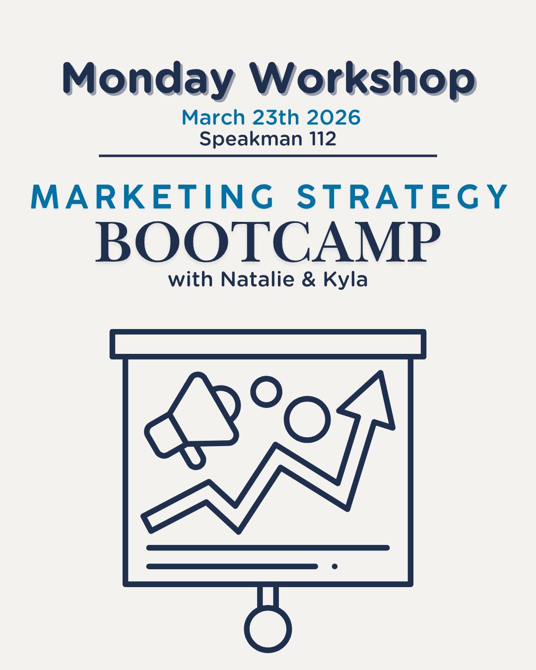 📢 Happening Today!
Our Marketing Strategy Bootcamp is all about leveling up your skills and learning how to build impactful, real-world campaigns.
Join Natalie & Kyla as they break down strategy, share key insights, and walk through what it takes to think like a marketer
See you there! 💼✨