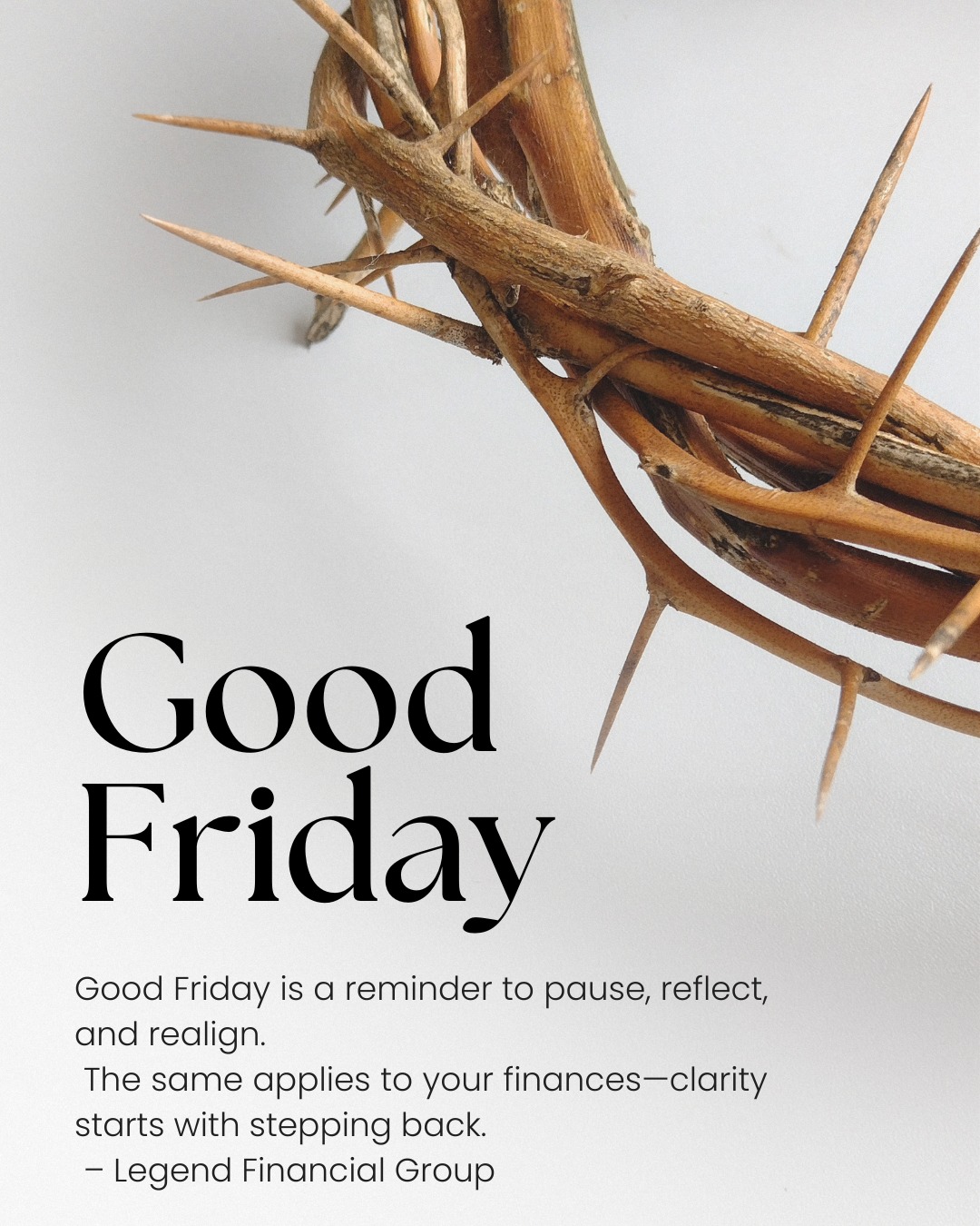 Happy Good Friday - from the team at Legend Financial 🐰🌟