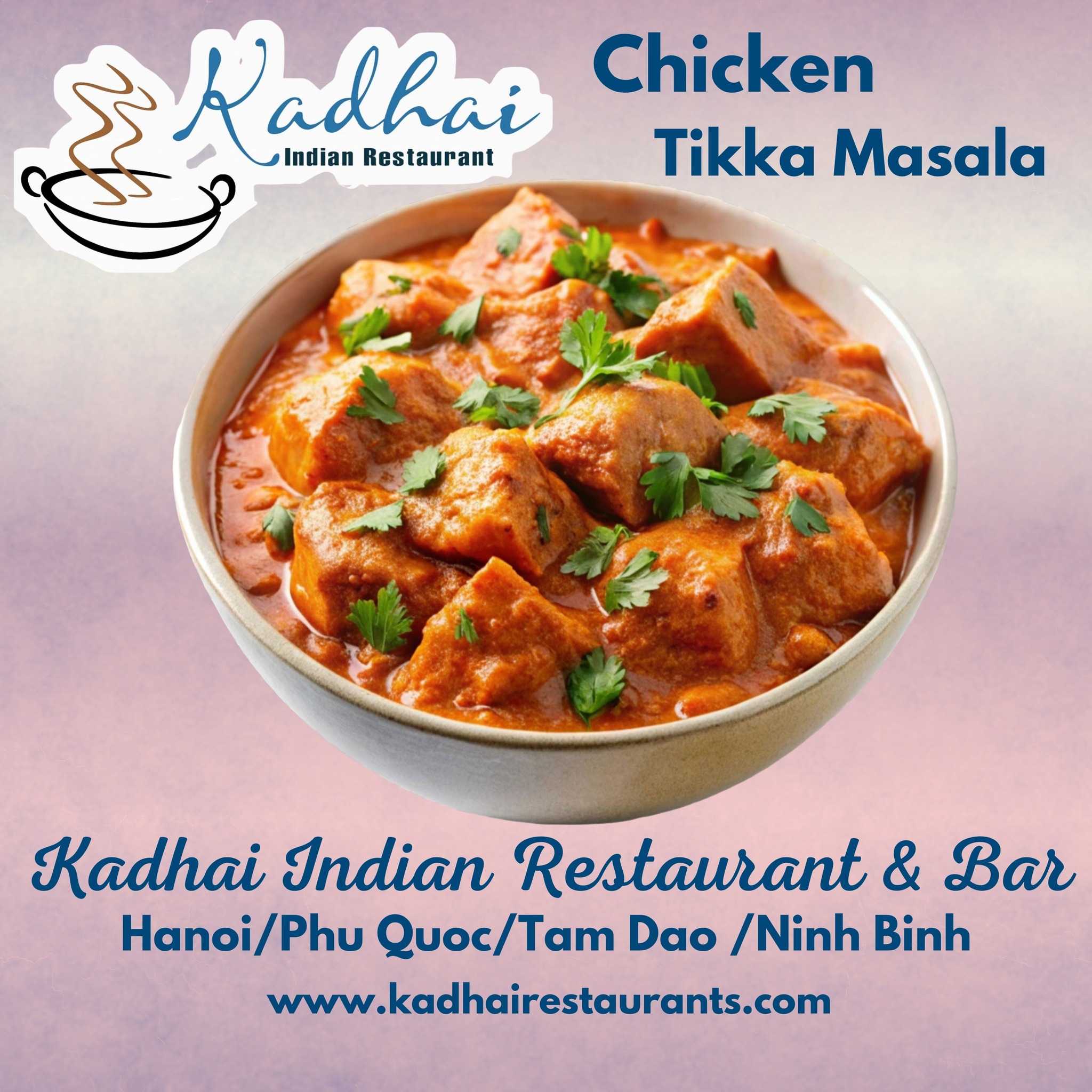 There’s a reason our Chicken Tikka Masala is a fan favorite. Creamy, smoky, and packed with authentic Indian spices, it’s a masterpiece in every bite.
Join us at Kadhai Indian Restaurant & Bar for an unforgettable dining experience across Vietnam.
📍 Find us in: Hanoi, Phu Quoc, Tam Dao, and Ninh Binh.
🌐 Explore our menu: www.kadhairestaurants.com
Come hungry, leave happy!
#IndianCuisine #ChickenTikka #KadhaiRestaurant #VietnamFoodies #DinnerGoals
#kadhaivietnam #kadhaiindianrestaurant