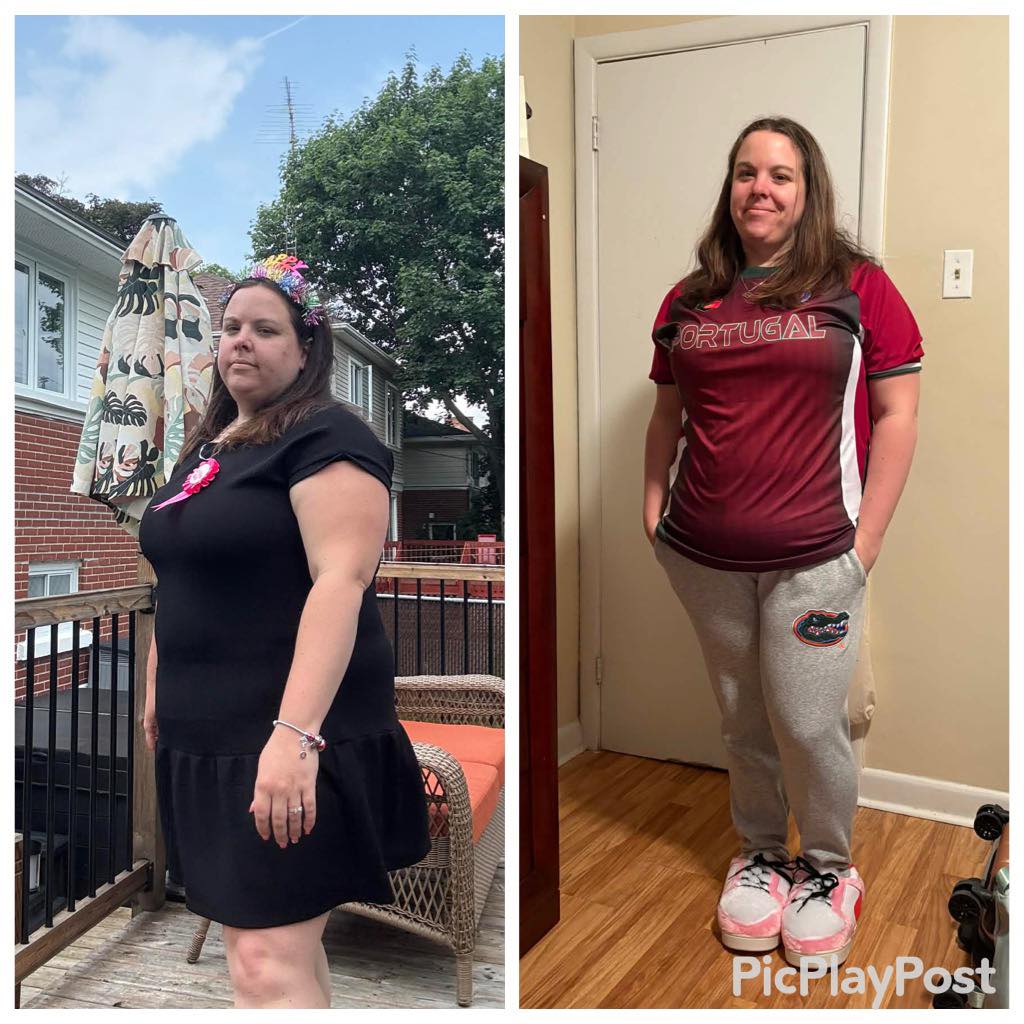 What does it take???
Isn’t that a great question ?
Let me answer …
Firstly, please congratulate Staci Michelle Landry for her successful journey with 70lbs lost in 9 months
No magic pill, just the heart and will to better herself
With my guidance and mostly her perseverance for wanting to learn , exercising and never giving up , she succeeded and will keep succeeding !
It’s working because she really wants it to work!
YOU GOTTA WANT IT , that’s it ❤️
D.c.fitness