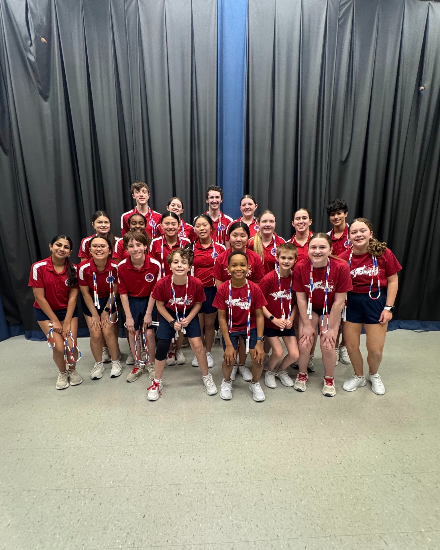 On Thursday night we were happy to be a part of South Shore Elementary's Fitness and Health Night. We performed, and then got to interact and jump with the attendees. That is our favorite part, having people jump with us! Contact us for your school's events!