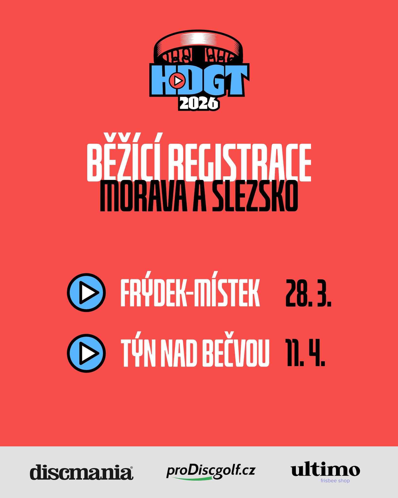 Registrace na další HDGT turnaje jsou v plném proudu!
Čekají tě čtyři zastávky na pohodových hřištích napříč Čechami i Moravou.
Ať už jsi nováček, nebo máš naházeno, přijď si zahrát, potkat další discgolfové nadšence a užít si turnajovou atmosféru 💿
Na jednotlivé registrace se dostaneš ze stránek ligy: https://idiscgolf.cz/ligy/225
Kde se vidíme?