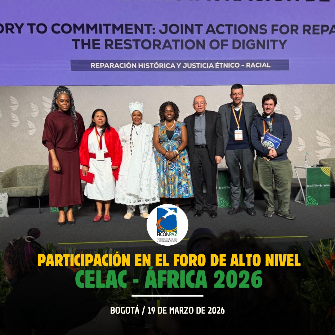 Monseñor Héctor Fabio Henao, director de FICONPAZ y Delegado para las
Relaciones Iglesia–Estado, participó en el Foro de Alto Nivel CELAC–África 2026.
En el panel “De la memoria al compromiso: acciones conjuntas para las reparaciones y la restauración de la dignidad”, reafirmó el compromiso de la Iglesia con la promoción del diálogo interreligioso y con el acompañamiento a procesos de reparación y dignificación de comunidades indígenas y afrocolombianas, a través de acciones conjuntas orientadas a la construcción de paz.
#monshéctorfabiohenao