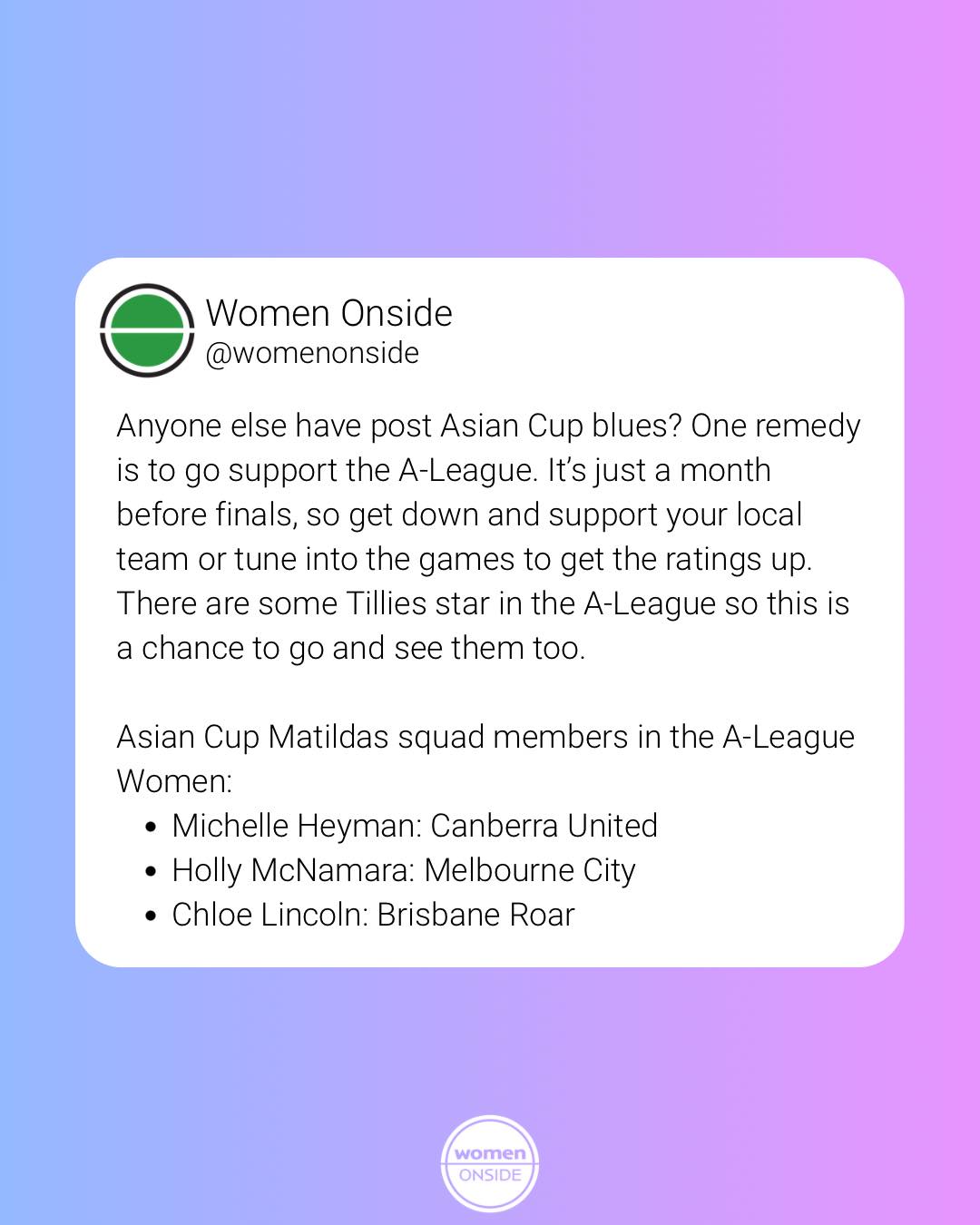 See you on the weekend!