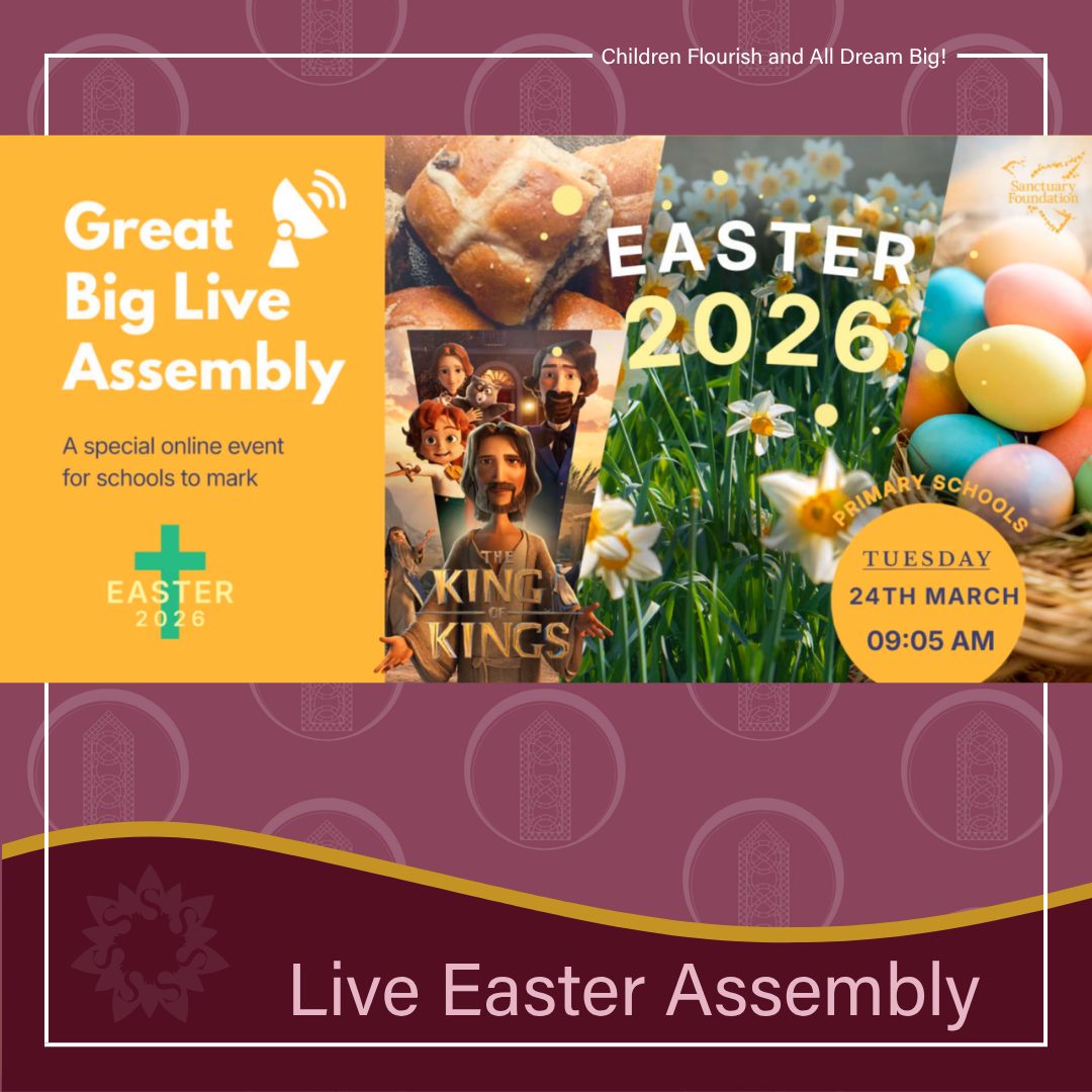 We joined thousands of children across the UK today for a special live Easter assembly 🌍✨
Through storytelling, film and reflection, the children explored the Easter story and the message of hope and new beginnings at its heart. It was a thoughtful, engaging experience that encouraged them to think about courage, kindness and finding peace in uncertain times.
We were so proud of how respectfully and thoughtfully everyone took part 💙
.
.
.
#greatbigliveassembly #easter #hope #newbeginnings #barnack
