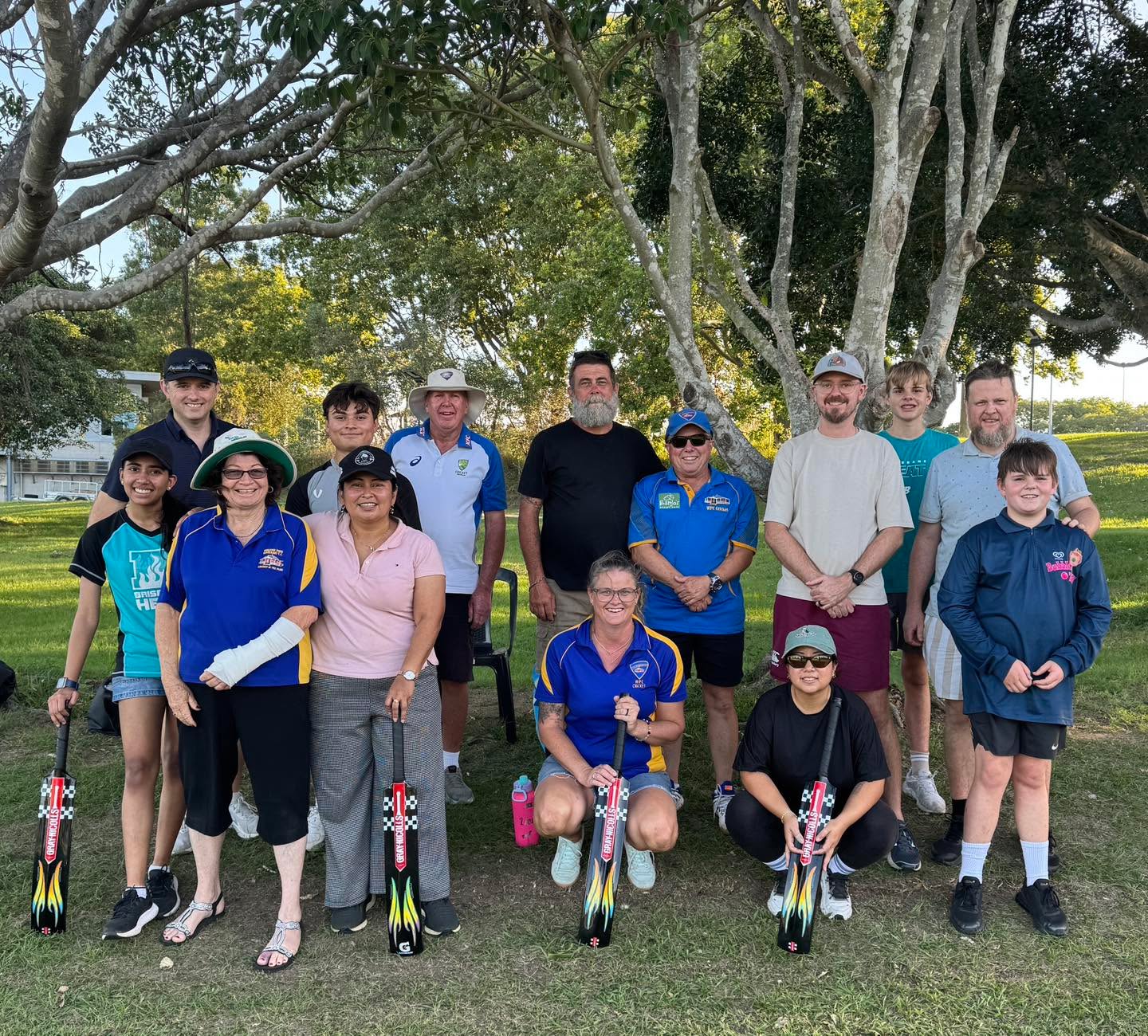3rd Social Smash session this afternoon. This time the Go-Team were winners with 171 runs and the A-Team 144. Great to see some new participants including WPC Cricket President Peter and Curator Troy. The challenge was on. It was a great, friendly session, a wonderful way to end a whole weekend of cricket.