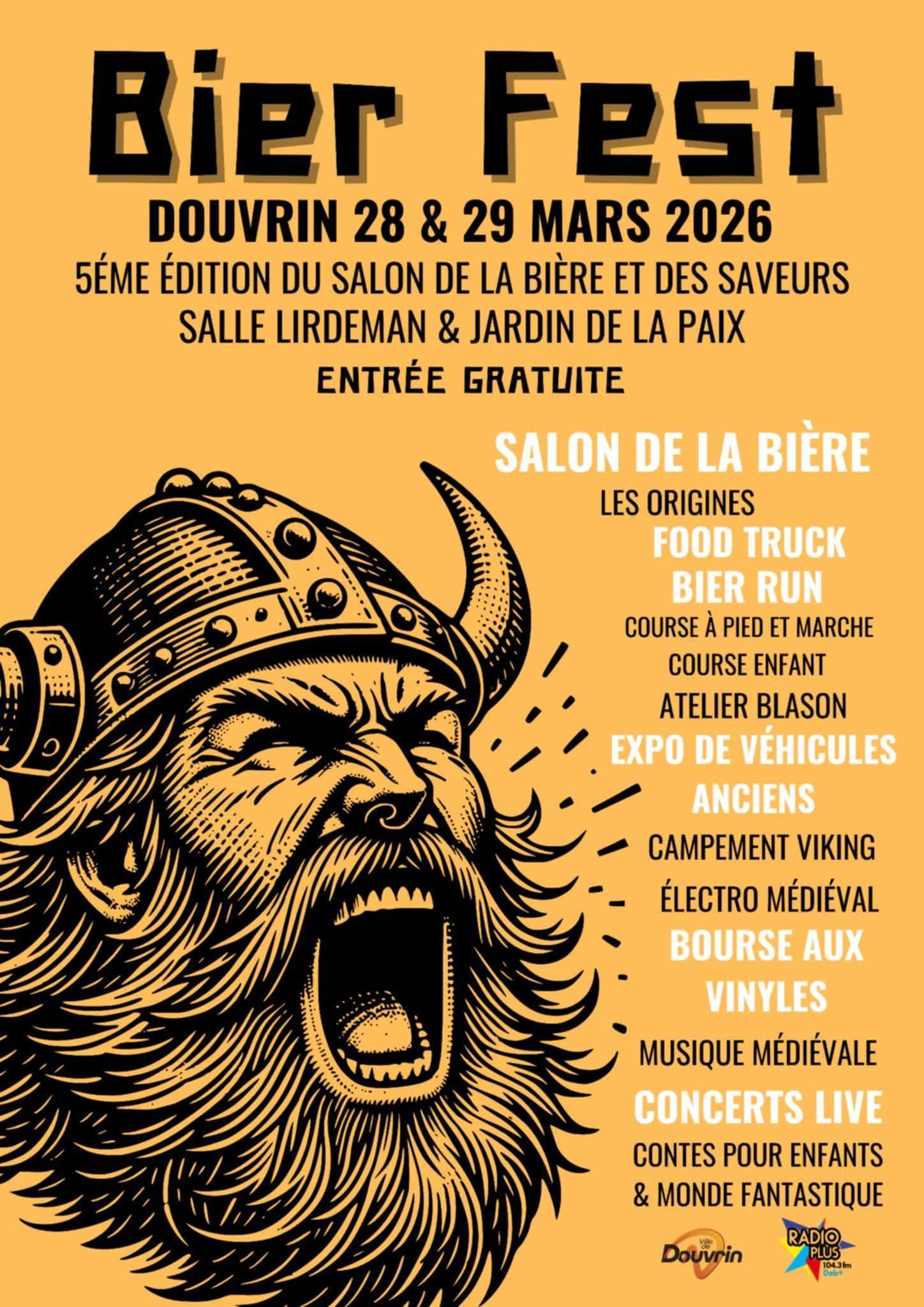 🌊Bier Fest 🌊
🍺Ce week-end nous serons présents au festival BIER FEST à Douvrin!!🍺
Salon de la bière, course à pied, bourse aux vyniles, etc
❌La brasserie sera fermée samedi de ce fait, pensez à faire le plein avant le weekend! ❌
#bierfest #craftbeer #agenda #CraftBeer #beer #craftbeerfestival