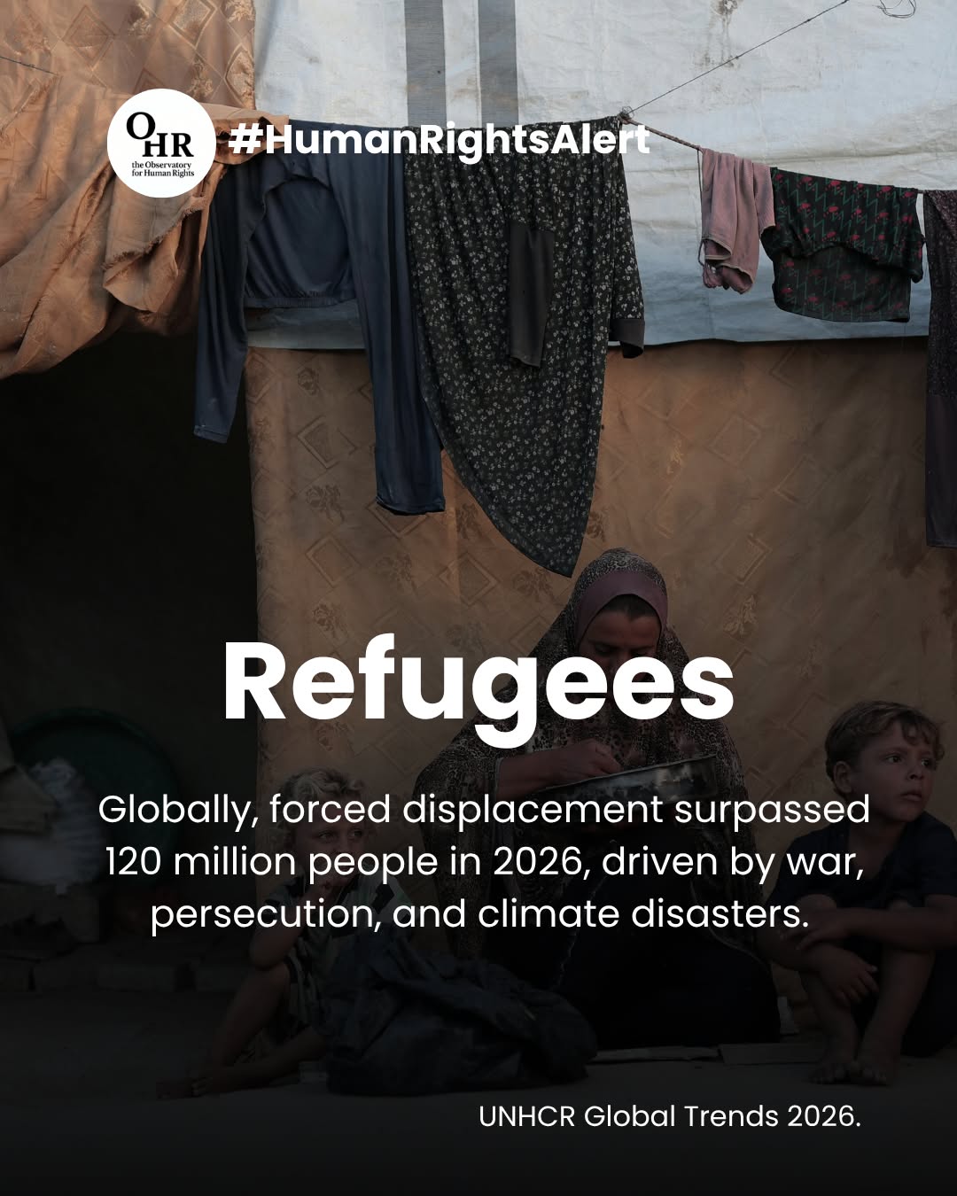 120 million people. Not numbers, lives.
Each one with a home left behind, a story interrupted, a future uncertain.
No one chooses to become a refugee.
People are forced into it.
🏠 The right to safety should not depend on borders.
👉 Humanize the crisis. Share their stories.
#ohr #theobservatoryforhumanrights #humanrights