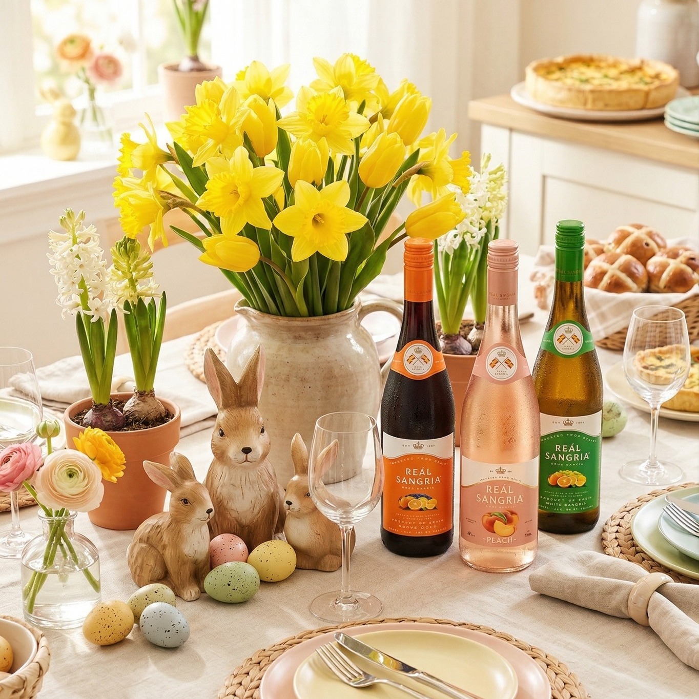 Every bunny has a favorite. 🐰🍷
Red, White, or Peach—Reál Sangria brings something for everyone to the table.
#ReálSangria #PeachSangria #EasyEntertaining #ReadyToDrink #Easterbrunch #brunchready🍴🍳 #whitesangria🍹 #importedfromspain🇪🇸