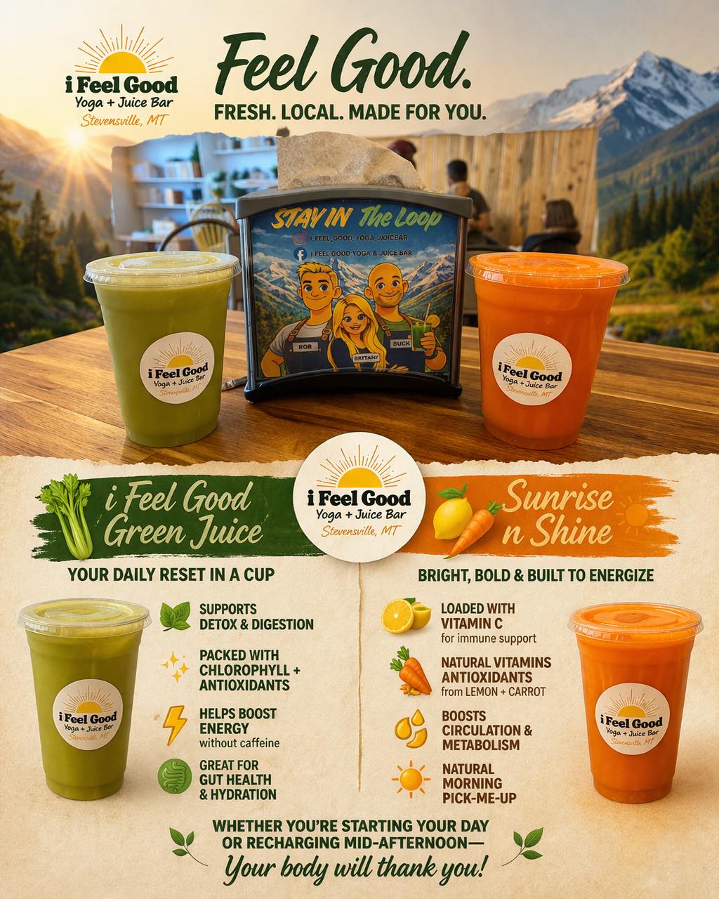 Feel Good Friday is calling your name! Come say hi in person or virtually in the comments :)