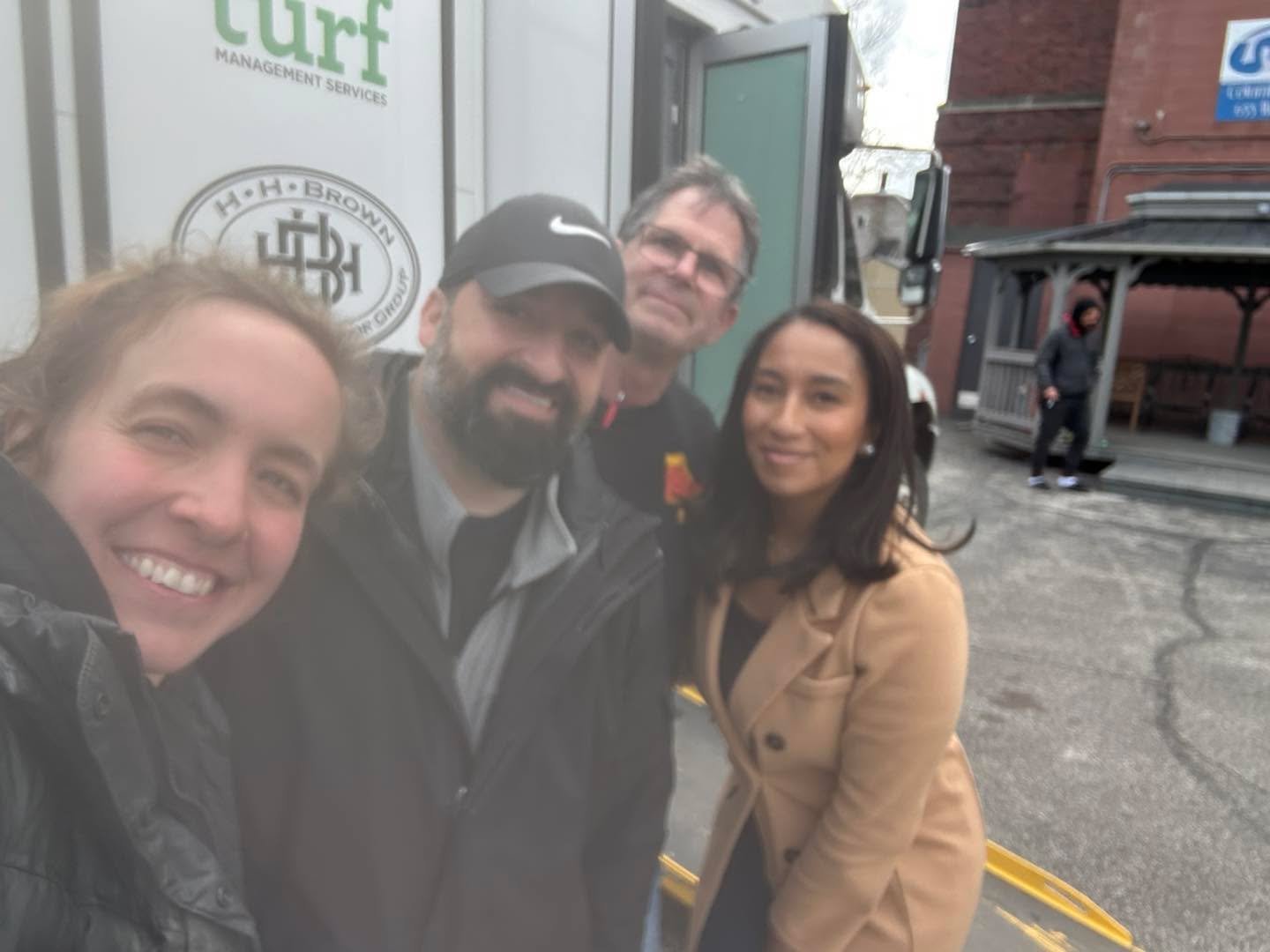 The A-Team at Community Shelter Services this chilly morning! Great clinic and a beautiful opportunity to serve those in need. Thank you to our fantastic team of John, Caroline, Julia, Lisa, Dianna, Clarissa and Justin and a special thanks to Mary S for bringing the donuts!