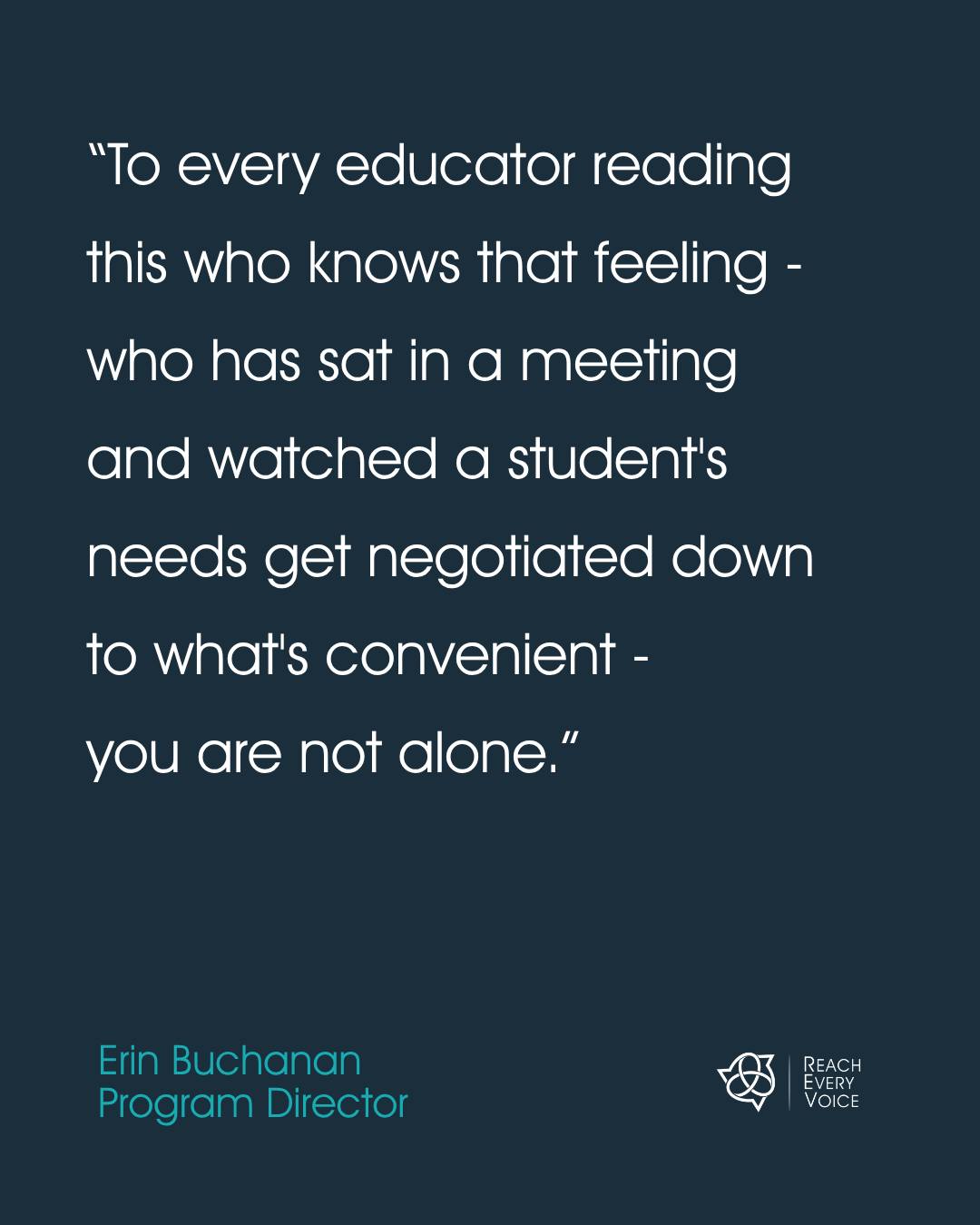 When we hired Erin as our Program Director last fall, she came to us as a Teacher of the Year with 13 years in public special ed — and completely burned out by a system that kept getting in the way of the work she knew how to do.
Her first blog post for REV is honest, specific, and written for every educator who has ever watched a student's needs get negotiated down to what's convenient.
Link in bio.
#PresumeCompetence #SpecialEducation #AAC