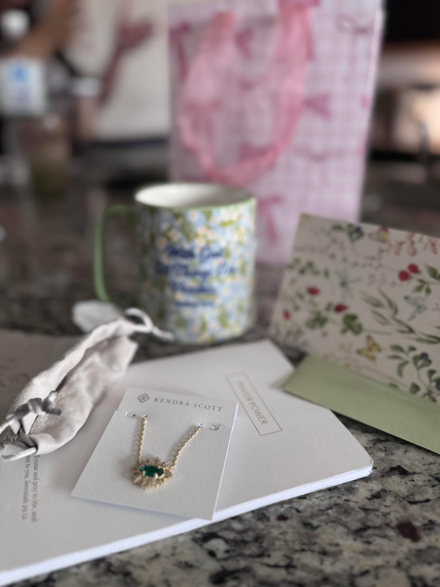 How do I even begin to express what happened yesterday…
One of my sweet friends, @dianaburks_ dropped off a birthday present at my house. It was a pink bag with hot pink tissue paper—so beautiful. I felt loved. 🥰
Inside was a coffee cup, a prayer journal for my quiet time with the Lord, and a sweet card. I felt so blessed… but then I looked inside the bag again.
There was a small gray drawstring bag tucked in the corner. It said Kendra Scott.
Could it be?
Inside, I found a beautiful gold necklace with an emerald stone in what looked like a starburst.
The moment I saw it—I thought, that looks like something Wade would buy me… and I instantly burst into tears. 😭
I’m not sure, but I think this might be the first piece of jewelry I’ve been given as a gift since Wade went home to be with the Lord.
Wade was always so particular about gifts. He loved giving them. Our first Christmas, even though we had very little money, he bought a bunch of small gifts and wrapped every single one individually so I would have a lot to open on Christmas morning. He loved to buy me jewelry and hats because he knew I loved fashion.
I’m definitely a sparkly girl. ✨
Then I received a message from Diana…
She told me she had bought the cup and the prayer journal—but while she was talking with the Lord, she felt Him say, “I have something else I want you to buy Francine for Me.”
A piece of jewelry.
My Heavenly Father directed Diana to buy that necklace for me.
And I burst into tears again.
Once again, I am reminded… God is not far away from us. He thinks of us. He is close to our hearts.
He is so faithful.
And I thought—how beautiful is it to have a friend so Spirit-led that God could use her to orchestrate a moment between me and my Heavenly Father.
A reminder that even though I miss Wade so much… I am not alone.
God sees me.
He loves me.
And He is worthy to be praised. 🙌🏻