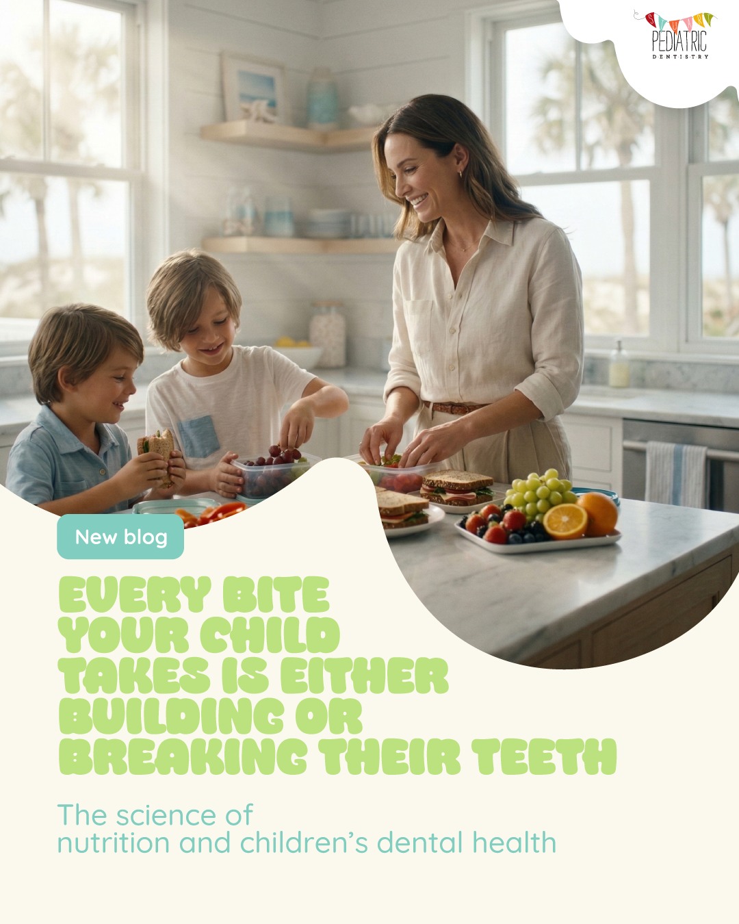 Most parents think about what their kids eat in terms of energy, growth, and nutrition. Very few think about what it's doing to their teeth — in real time, after every single meal.
The truth is, every eating event triggers a chemical reaction in your child's mouth that either protects their enamel or breaks it down. The good news: once you understand how it works, the changes that make the biggest difference are simpler than you think.
We wrote the full breakdown — the science, the specific foods, the daily framework — and it's live on our blog now. Link in bio. 🌿
📅 stuartpediatricdentistry.com
#KidsDentalHealth #NutritionMonth #ChildrensTeeth #StuartFlorida #TreasureCoast