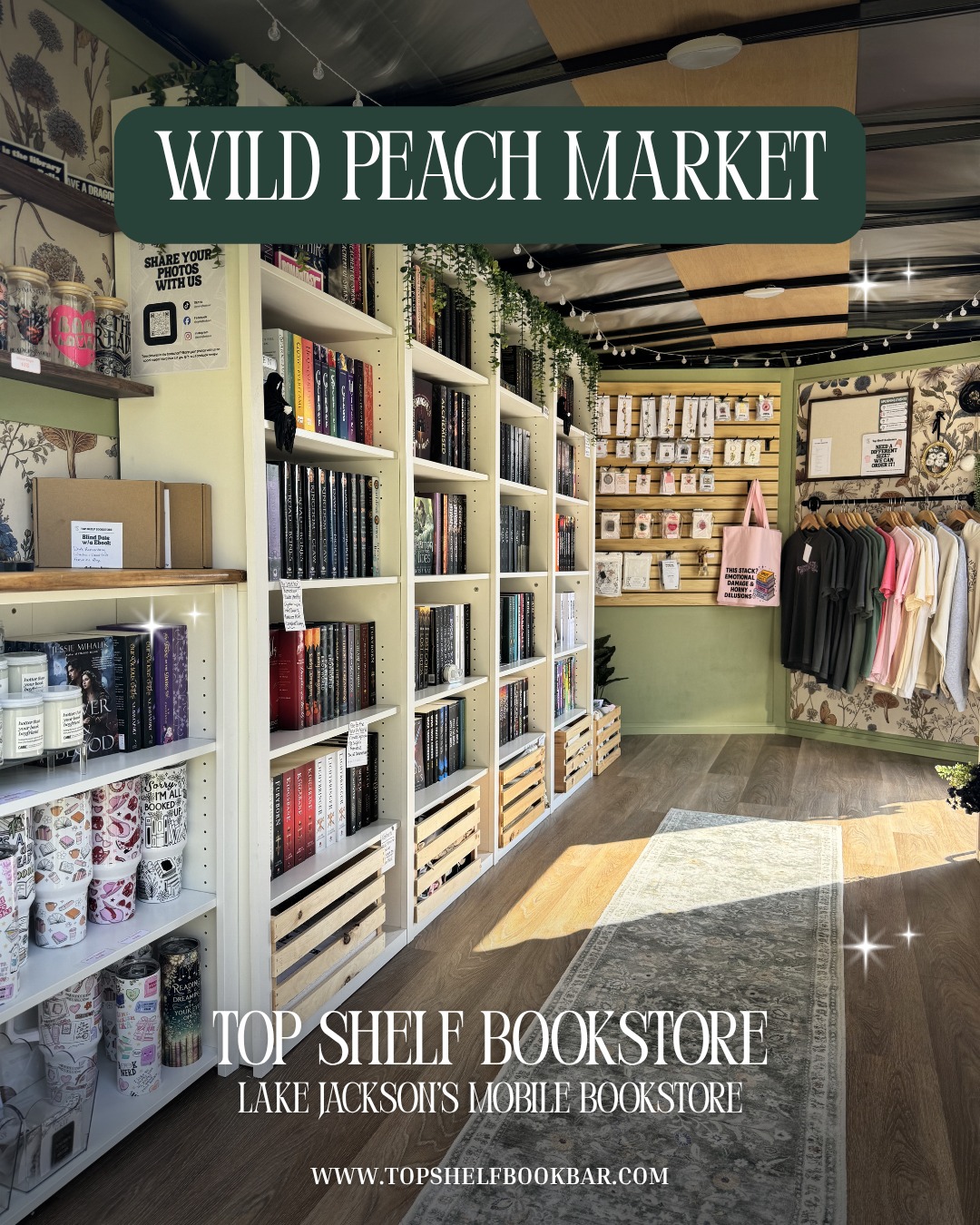 Visit us at Wild Peach Market this weekend! We have several new books in stock and more on the way 😄 We hope to see you there!