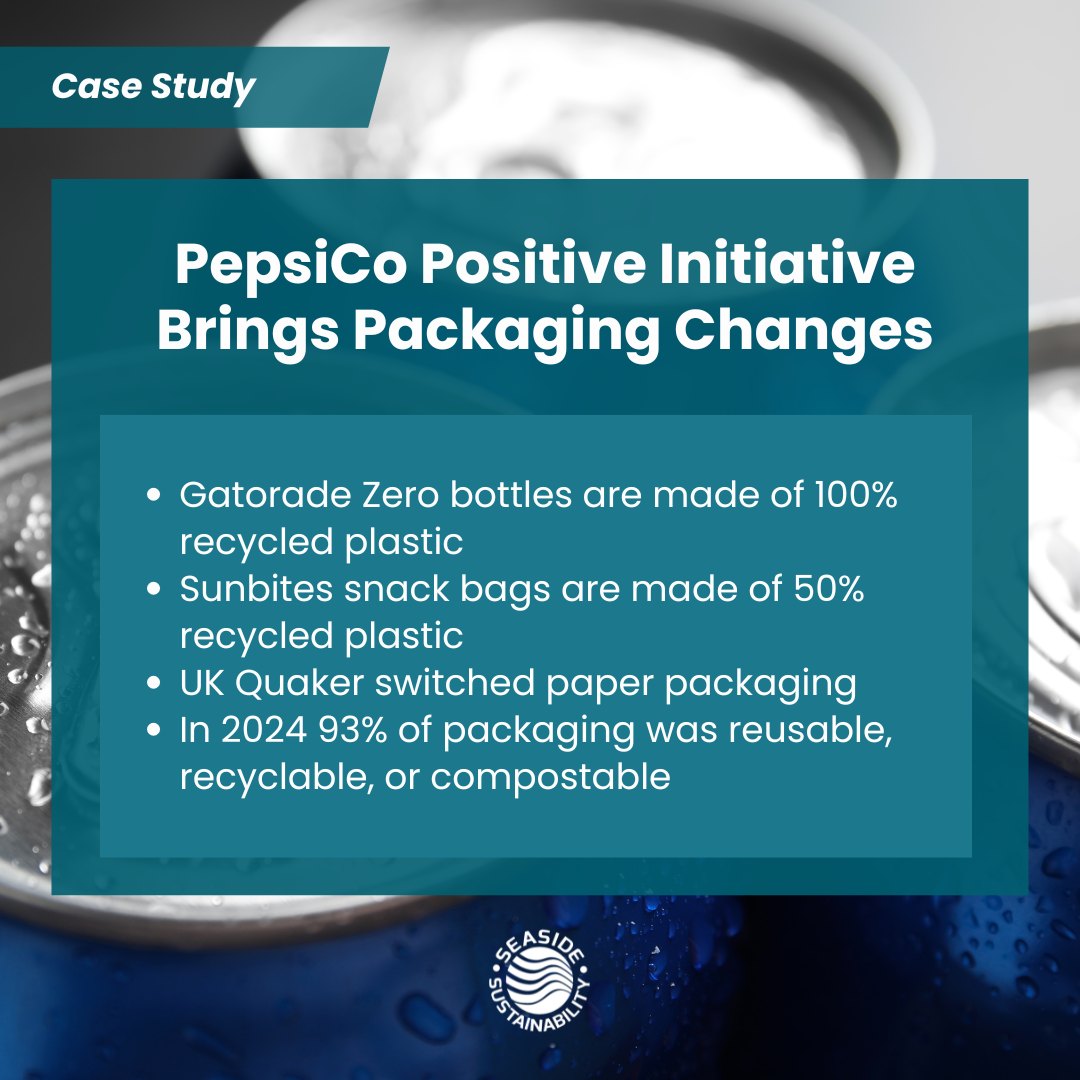 PepsiCo Positive launched in 2021 with the goal of using more sustainable production methods, farming, and packaging.
The company aims to be Net Zero by 2050 and use 90% sustainably sourced ingredients by 2030.
#SeasideSustainability #casestudy #PepsiCoPositive #SustainablePackaging #SustainableFarming