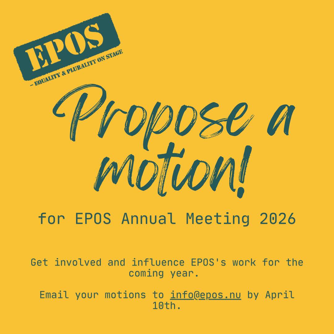 Propose a motion for EPOS Annual Meeting 2026! Get involved and influence EPOS's work for the coming year.
E-mail your motions to info@epos.nu by April 10th.
//
Motionera till EPOS årsmöte 2026! Passa på att påverka EPOS arbete det kommande året.
Mejla din motion till info@epos.nu senast den 10 april.