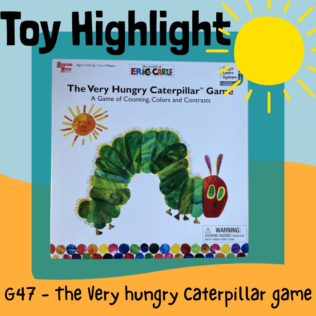 Toy highlight for today:
G47 - the Very hungry caterpillar game
https://cockburntoylibrary.setls.com.au/items/2745