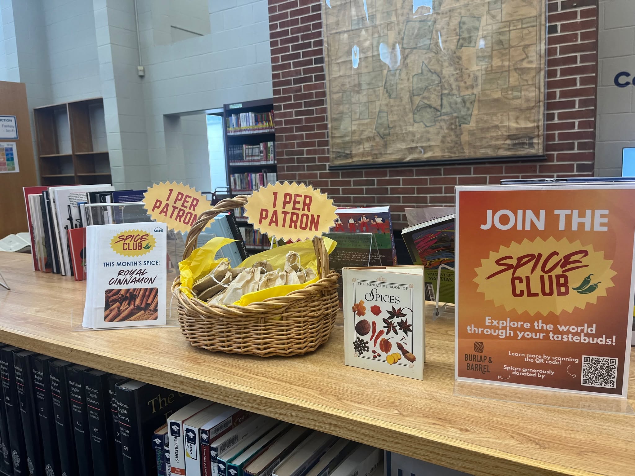 We've launched a monthly spice club! This passive program allows patrons to try a new spice every month. Venture to a new country to learn the spice's origins, process, tasting notes, and what it pairs well with.
In addition to learning about the spice, you'll have the opportunity to try it using a recipe and helpful cooking tips. We also want you to share your creation and thoughts about the monthly spice and recipe.
Spices have been generously donated by @burlapandbarrel
#library #spices #cuisine #food #programming