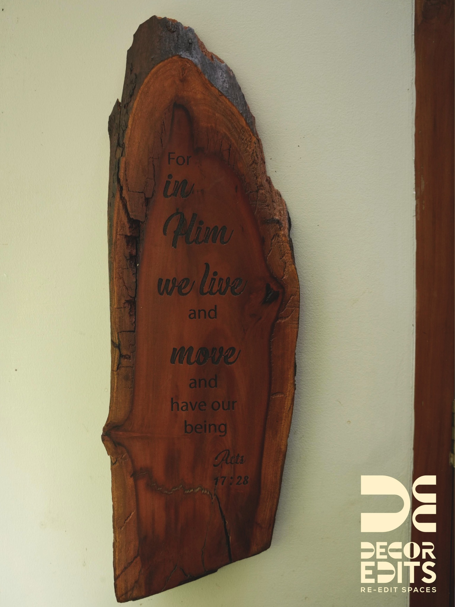 Bring faith into your everyday spaces with this rustic wooden wall hanging engraved with a powerful Bible verse. Handcrafted with natural wood, this timeless piece adds warmth, meaning, and spiritual inspiration to your home décor.
Perfect for prayer corners, meditation spaces, living rooms, or quiet nooks, it serves as a gentle reminder of the strength and comfort found in the power of God’s Word. Place it where your eyes fall often—so every glance renews faith, peace, and devotion.
A beautiful way to create a sacred corner at home while adding a touch of rustic, faith-inspired décor to your walls. ✨
DM us or whatsapp us at 9778758496 for further enquiries.
#ChristianHomeDecor #bibleversedeco #faithinspiredhome #rusticwooddecor #rusticwallhanging #devotionalcorner #ChristianLiving #HandcraftedDecor #MeaningfulDecor