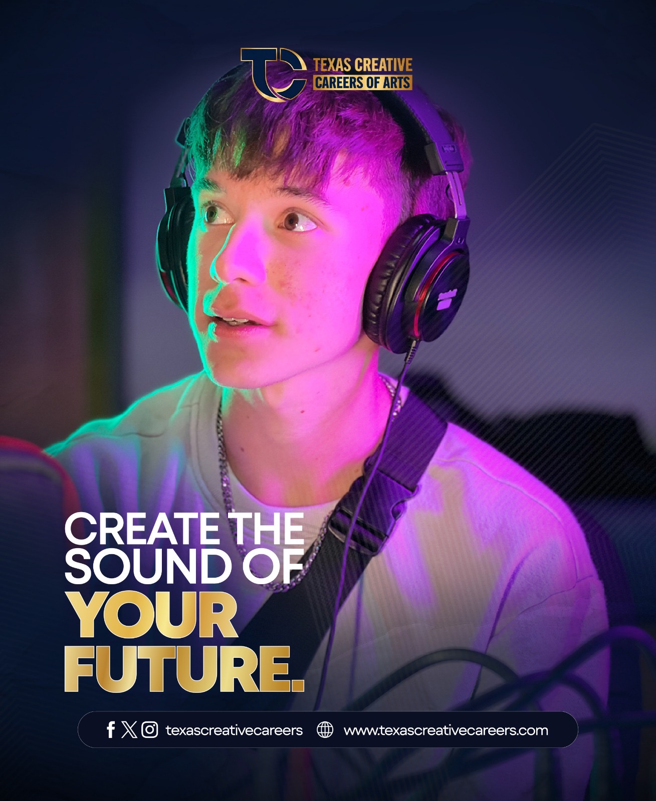🎧 Your future isn’t silent… it’s waiting to be created.
Whether it’s music production, audio engineering, or sound design — your ideas deserve to be heard.
At Texas Creative Careers, you don’t just learn… you create, experiment, and build real-world skills that turn passion into profession.
🚀 Start shaping your sound today.
🔗 Explore programs: www.texascreativecareers.com
#TexasCreativeCareers #AudioProduction #SoundDesign #MusicCareer #CreativeCareers #LearnCreateInspire #FutureInSound #ContentCreators #CreativeJourney #DigitalCreatives