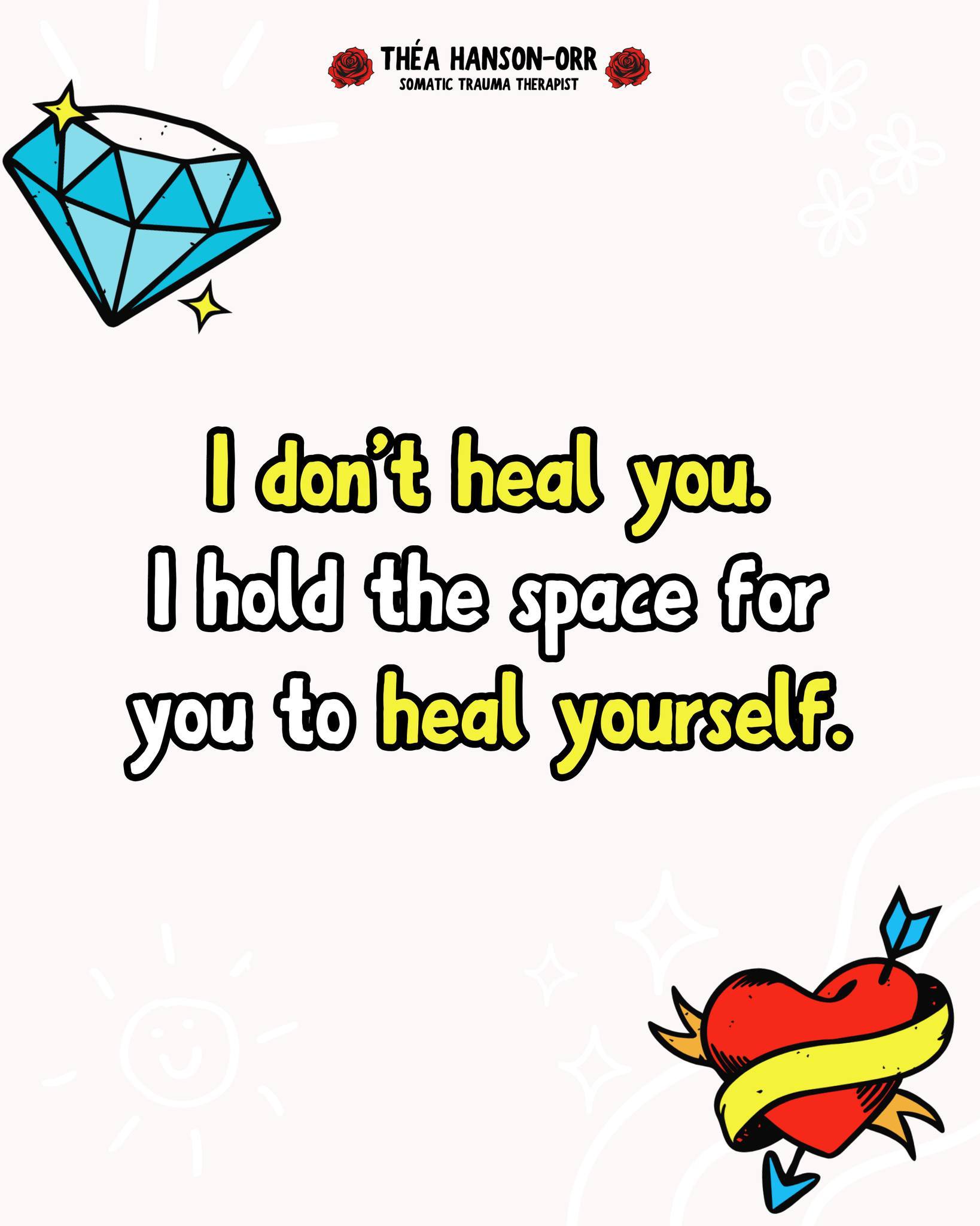 This work is a collaboration.
We create the container together - a place where it feels safe to peel the layers back... and get to know what's there.
We get to recognise those unseen parts and give them what they need.
Everything you need is within you - I just hold the space to help you find it. ❤️🩹
#SomaticTherapy #TraumaInformed #TherapyWorks