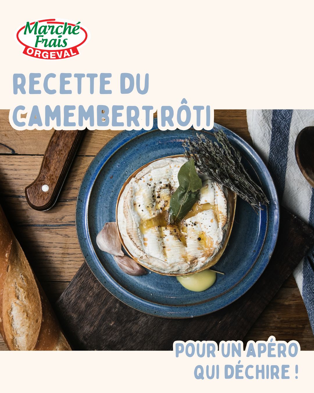 C'est bientôt le week-end! L’apéro qui fait toujours sensation : le camembert rôti.
Un camembert bien chaud, coulant à cœur…
On trempe un morceau de pain, on partage, on recommence.
Simple, gourmand, et absolument irrésistible pour un apéritif qui change.
👉 La recette est à découvrir dans la publication.
#camembert #camembertroti #apero #aperodinatoire #fromage #marchefraisorgeval #orgeval