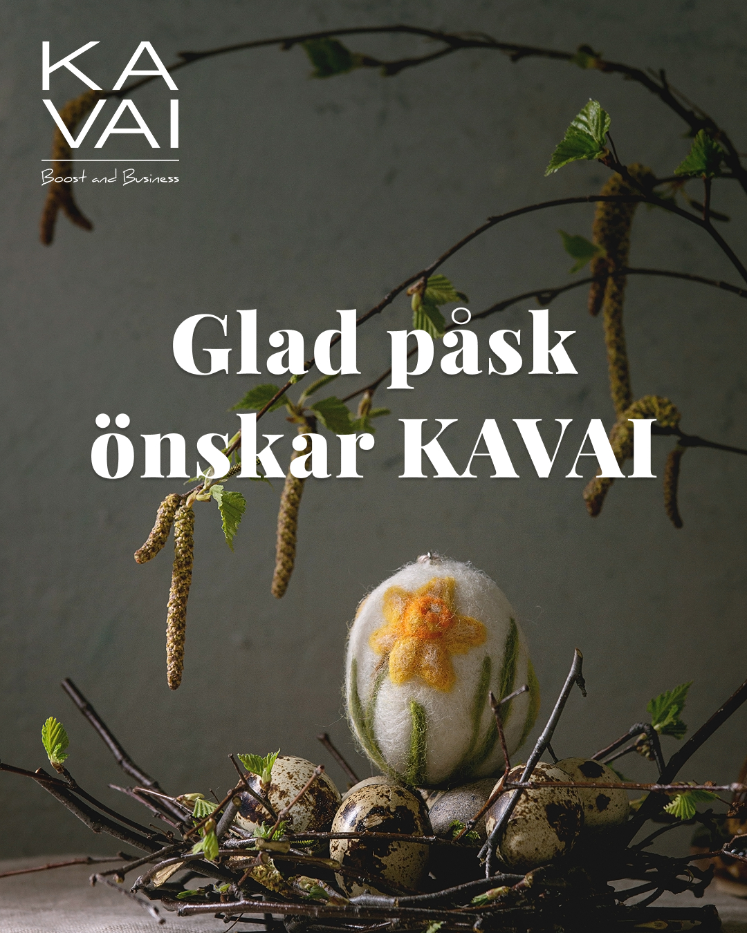 Glad påsk från oss på Kavai 🐣
Vi vill önska dig en riktigt fin påskhelg fylld av värme, återhämtning och tid för det som ger energi. Tack för att du är en del av vårt nätverk och för allt engagemang, driv och gemenskap du bidrar med. Vi ser fram emot fler möten, samtal och inspirerande stunder tillsammans under året.
Varma påskhälsningar KAVAI 🌷
#kvinnligtentreprenörskap #kavai #kvinnligtnätverk #kavai_boost_business