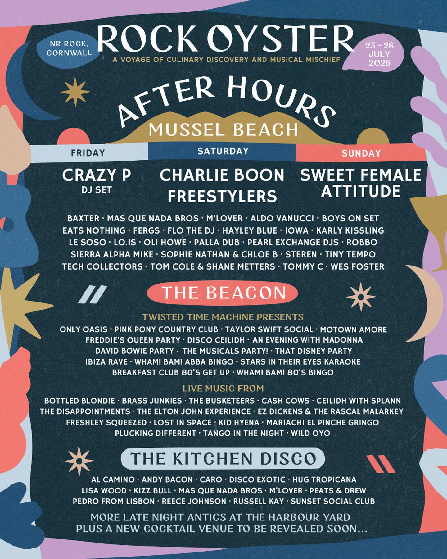 Catch us on Friday on The Beacon stage at Rock Oyster Festival We had such a great gig there last year - lovely crew and a packed venue up and having it! #rockoysterfestival #disappointmentsuk #festivallife #cornishgigguide
