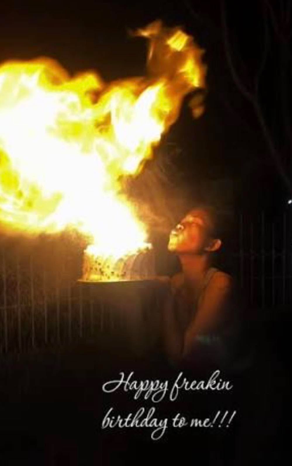 I do love a good fire 🔥 Who knew 45 candles would create such a glow! lol Thank you everyone for all the wonderful birthday wishes. I am so grateful to be alive and celebrating another trip around the sun ☀️ ♈️🙏🏻♥️💕