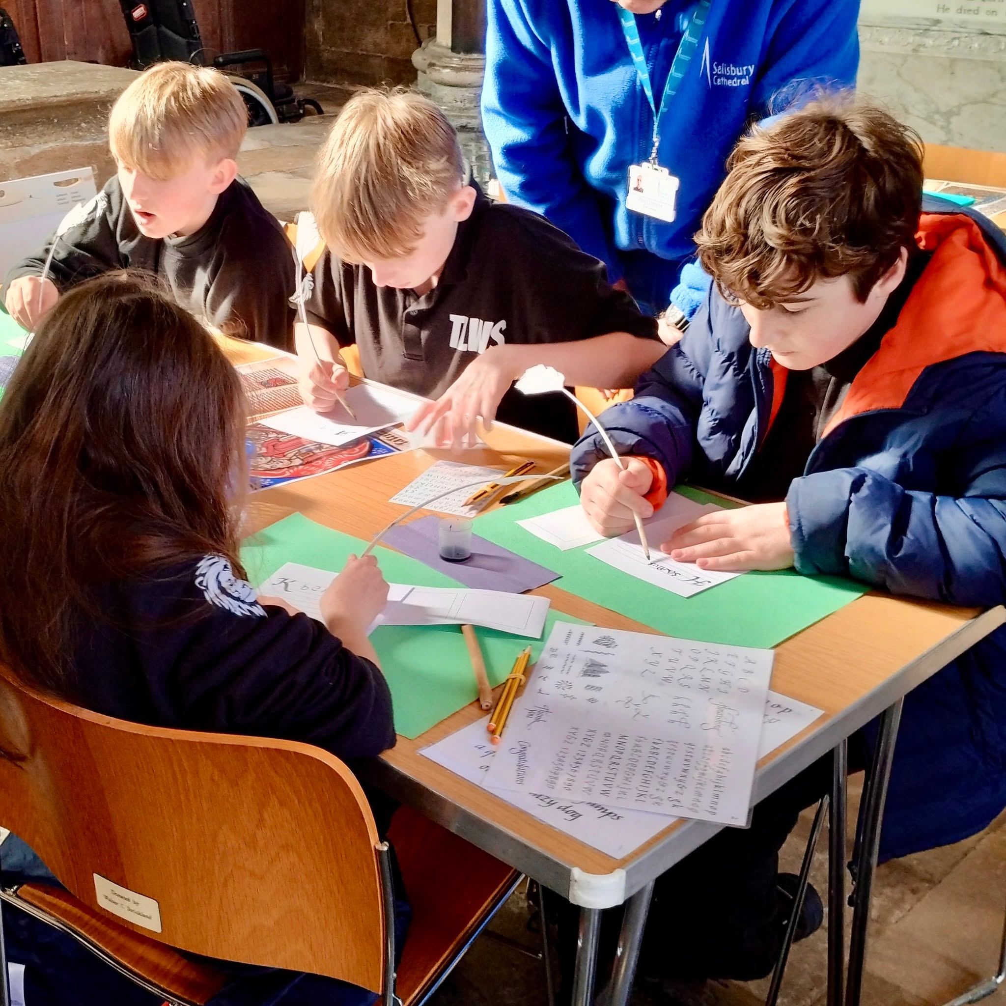 Yesterday our Year 7 students took a fascinating visit to Salisbury Cathedral where they explored the medieval history of Great Britain and the significance of Magna Carta. They participated in a calligraphy workshop and enjoyed exploring one of Britain's most beautiful buildings.