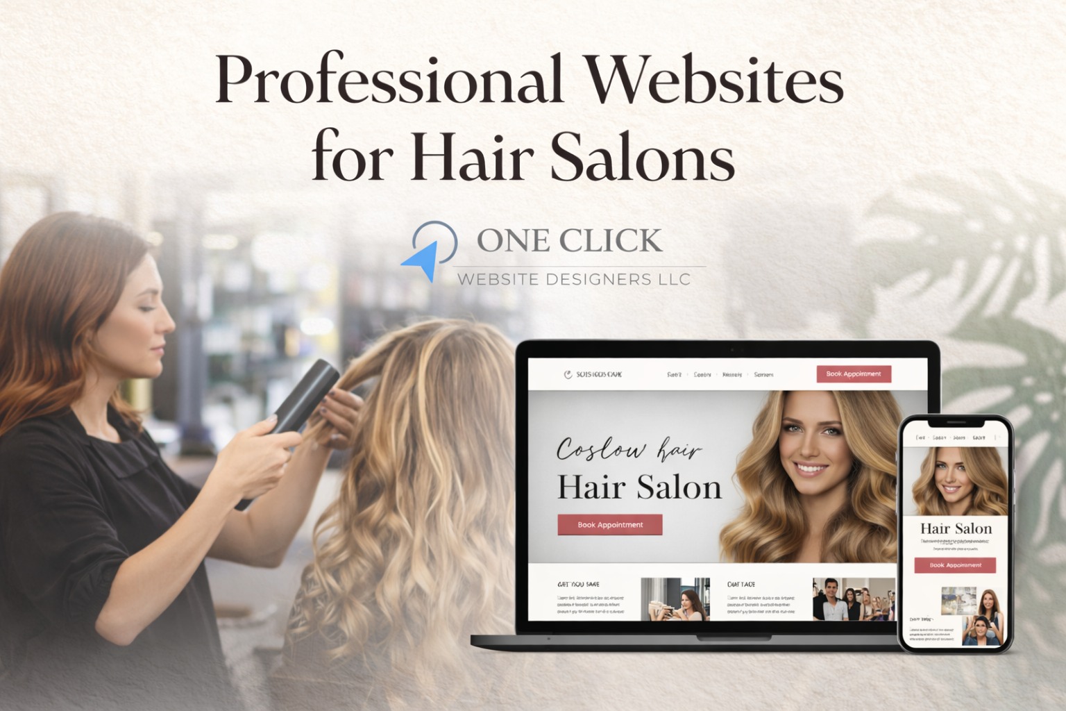 Your salon deserves more than just Instagram it deserves a professional website
Show your work, attract new clients, and let customers book appointments online anytime all in one place.
At One Click Website Designers LLC, we build custom websites for hair salons that help you grow your business and stand out online
Online booking and contact forms
Showcase your styles and services
Mobile friendly design
No upfront payment
If customers can’t find you online you’re losing clients
Get your free quote today
#HairSalon #SalonBusiness #HairStylist #SalonOwner #BeautyBusiness #WebsiteDesign #SmallBusiness #GrowYourBusiness #LongIslandBusiness #EntrepreneurLife