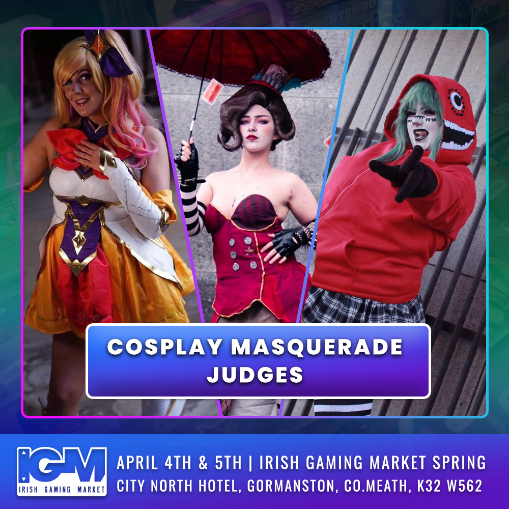 ⭐ COSPLAY MASQUERADE JUDGES ⭐
Introducing your IGM Spring 2026 Cosplay Masquerade Judges! 🥁
@komaatchi | @vvellium | @immapinkbubble_x
Komaatchi 🎭
A familiar face in the IGM cosplay community, Komaatchi returns to the judging panel after previously judging at IGM Summer 2025. Known for their love of sewing and dedication to the craft, they’ve also hosted popular panels at past IGM events and took home Best Craftsmanship for their stunning Celeste (Animal Crossing) cosplay at a previous event. Their passion for helping newcomers and sharing knowledge makes them a true inspiration to cosplayers of all levels.
Vvelium 🧵
A long-time IGM attendee and IGM Summer 2025 competition winner, Vvelium is known for his passion for cosplay and fully handmade-from-scratch builds. From sewing to experimenting with advanced materials and techniques, his work blends craftsmanship with performance. Many will also recognise him from his energetic competition entries featuring lip-sync, dance, and choreography across IGM and other conventions.
ImmaPinkBubble 💖
With over 10 years in the cosplay community, ImmaPinkBubble brings a fresh perspective to the judging panel. While she jokes about specialising in procrastination, she’s spent countless hours studying cosplay tutorials and learning about the crafting process behind the scenes. Having judged smaller conventions across the south-west of Ireland and appeared in the cosplay showcase at Smite World Championship X (SWCX) in Texas, she brings enthusiasm, curiosity, and a genuine love of learning how cosplays come together.
✨ Pre-judging will take place on Sunday at 12pm. This relaxed session allows masquerade entrants to show off their costume details up close and share their creative process directly with the judges. Participation in pre-judging is optional, and full details have been shared with entrants already.
👗 FYI - Masquerade Applications are already closed!
🎟️ Grab your tickets via the link in our bio!
📸 Photography credits:
Komaatchi taken by @osaakirotography
Vvelium taken by @itshannyu
Immapinkbubble_x taken by Donald Manning
#IGMSpring #IGM2026 #CosplayMasquerade #IrishCosplay