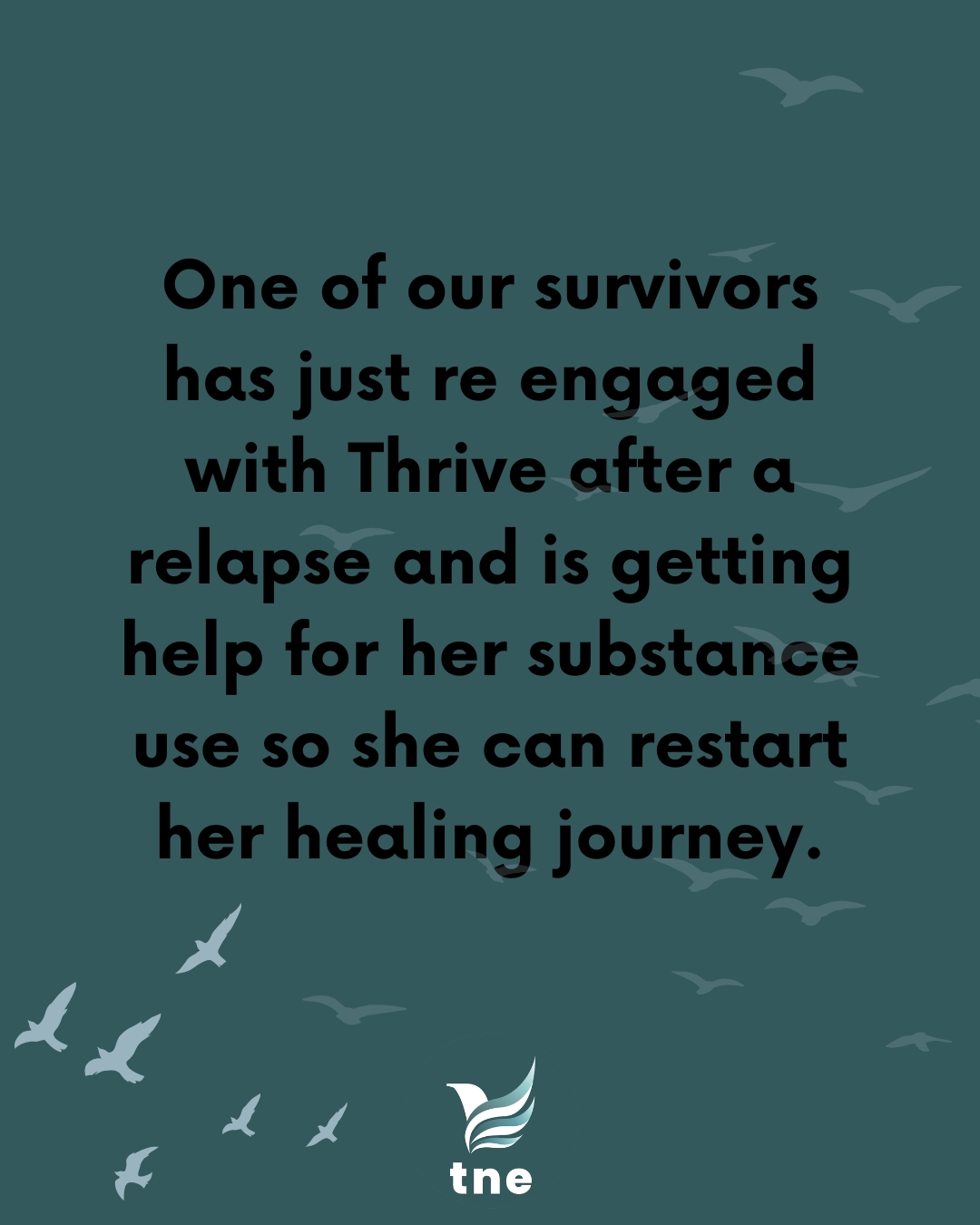 Every journey is different, and for this survivor, her journey lead her away from Thrive for a time. When she re-engaged, we were right there, ready to support her in whatever way she needed to be successful in becoming free and independent. Thrive's mentorship and wrap-around care for survivors is successful because of our commitment to survivor-led programming catered to the specific needs of each survivor.
Join us at our annual auction on SATURDAY, APRIL 11, at Foster's in York, to learn more about the work we do and how you can get involved!
www.thrivenewengland.org/auction