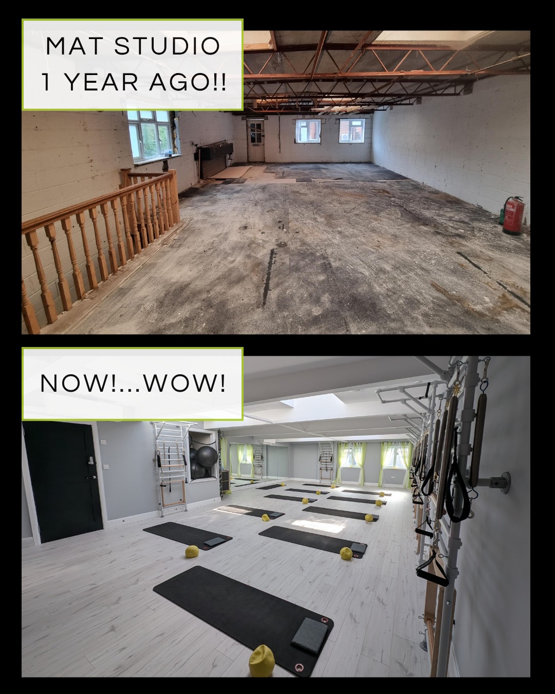 Next month it will be 1 year since we moved our Pilates classes to our new Studios, directly opposite Upminster Station.
On Wednesday 22nd April we have Reformer and Matwork Pilates Intro classes for complete Beginners at completely ridiculous prices. Book via the homepage of our website and come celebrate! THE SMALLPRINT: THESE CLASSES ARE AVAILABLE TO BRAND NEW PEOPLE VISITING OUR STUDIOS, NOT EXISTING CLIENTS.
On Saturday 18th April we have celebratory drinks for existing clients, plus a chat and a tour for newbies interested in joining us. Come along at 12.15pm for some fun and lunchtime refreshments. All adults welcome (no children please for safety reasons).
#pilatesnearme #pilatesbeginner #upminsterpilates #pilatesreformerstudio #smallgrouppilates #beginnerreformer #pilatesmatwork #pilatesformen #pilatesprivate