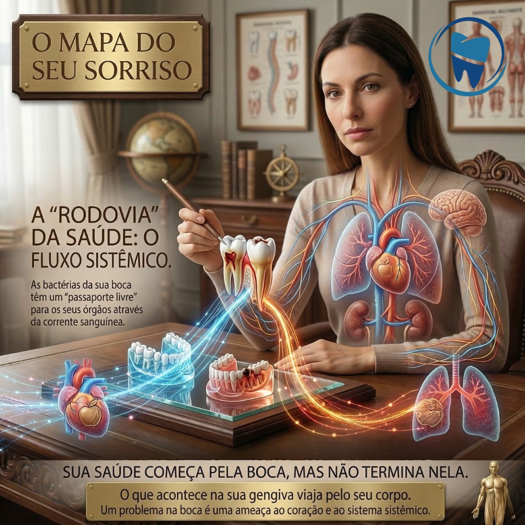 Muita gente ainda pensa que a saúde da boca fica só na boca…
mas a verdade é que ela está conectada com todo o seu corpo.
Infecções na gengiva e bactérias presentes na boca podem entrar na corrente sanguínea e chegar a outros órgãos, influenciando a saúde do coração, pulmões e até do sistema imunológico.
Por isso, cuidar da saúde bucal não é apenas uma questão de estética ou de ter dentes bonitos.
É uma questão de cuidar da sua saúde como um todo.
Na Clínica de Odontologia Avançada Studio Oral Dra. Wellvytha, no bairro Santo Agostinho em Belo Horizonte, avaliamos cada paciente de forma completa, entendendo que a boca faz parte de um sistema maior: o seu organismo.
Prevenir hoje é proteger sua saúde amanhã.
📍 Studio Oral Dra. Wellvytha
Santo Agostinho – Belo Horizonte
📲 Agendamentos pelo WhatsApp
31 99568-0983
Cuide do seu sorriso.
Ele faz parte da sua saúde.